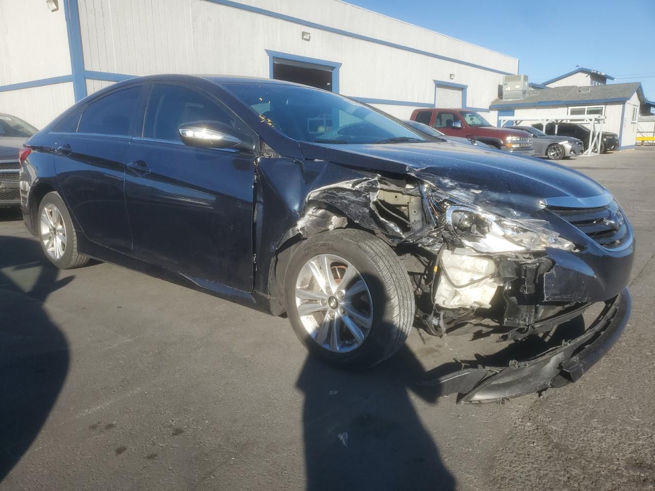 2014 Hyundai Sonata Gls Blue vin: 5NPEB4AC2EH868205