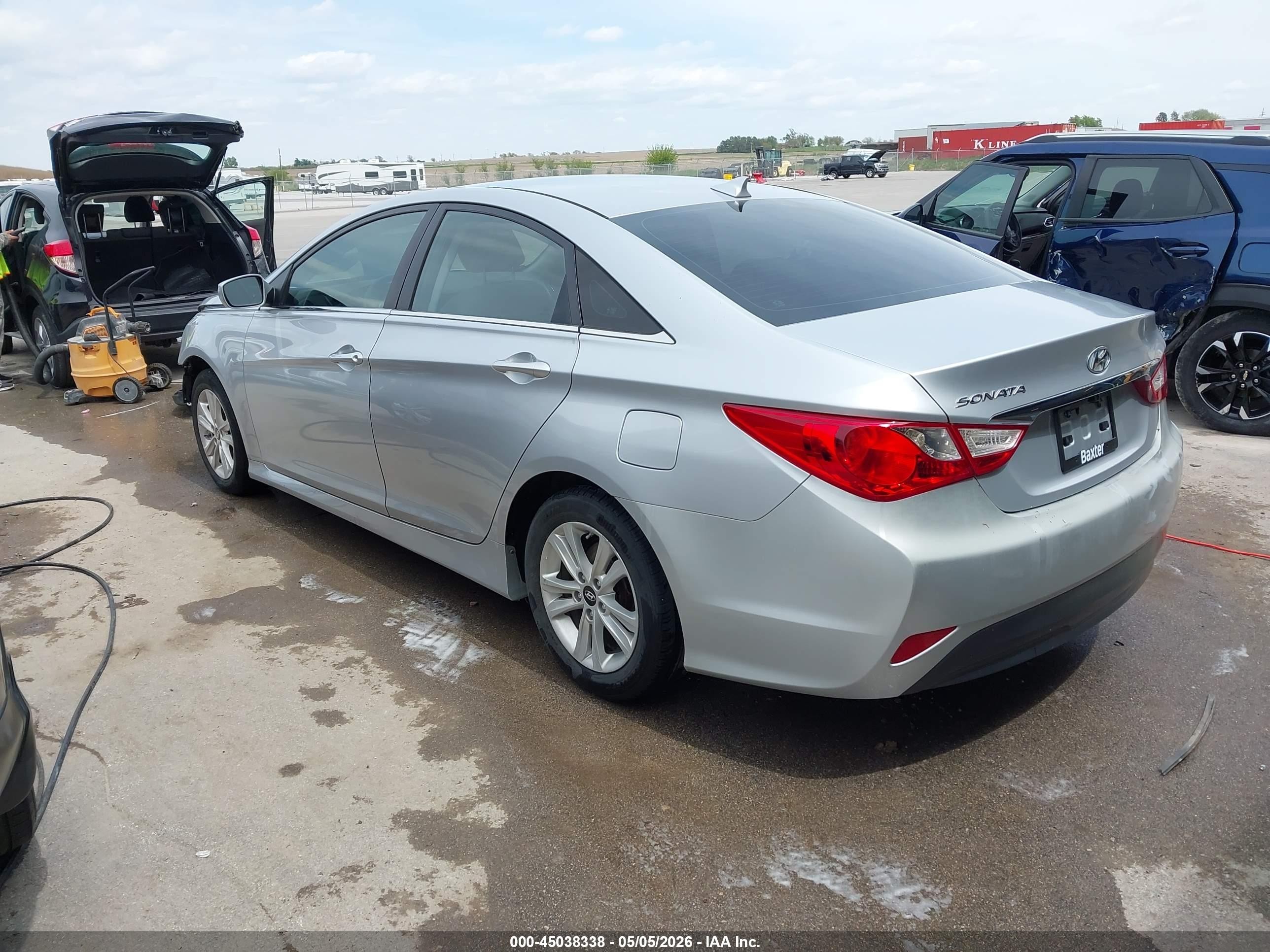 2014 Hyundai Sonata Gls Silver vin: 5NPEB4AC2EH873078