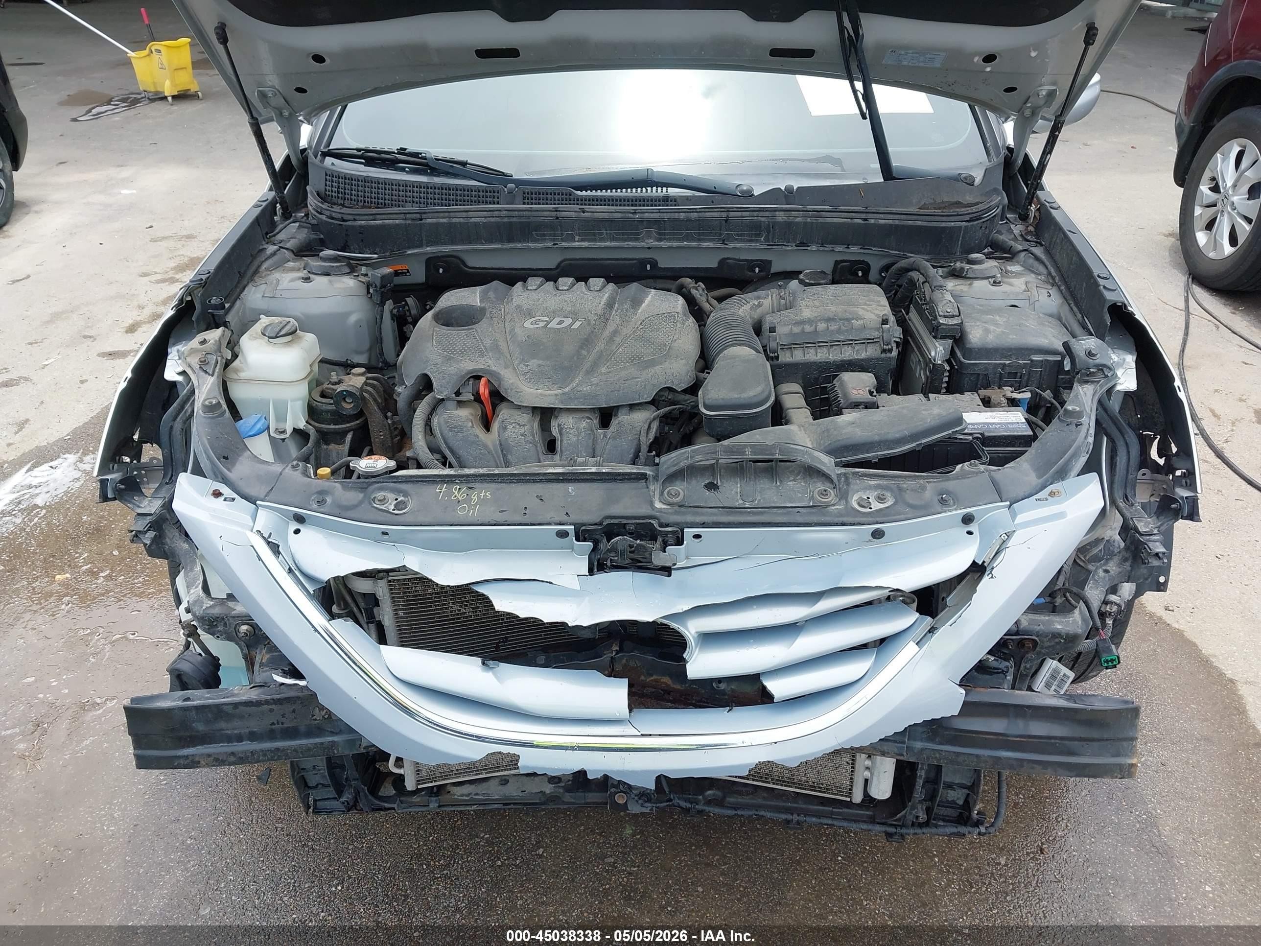 2014 Hyundai Sonata Gls Silver vin: 5NPEB4AC2EH873078