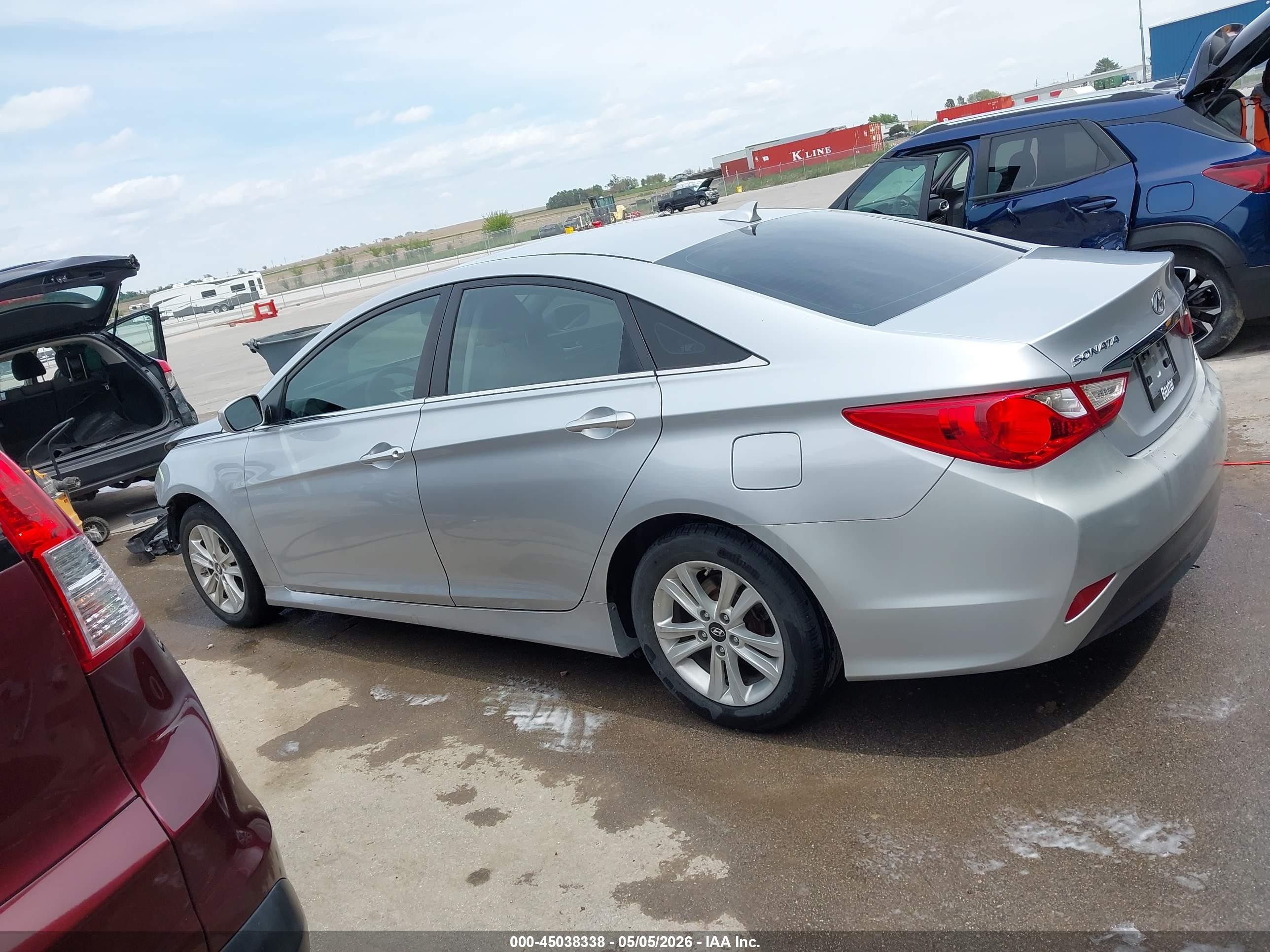 2014 Hyundai Sonata Gls Silver vin: 5NPEB4AC2EH873078