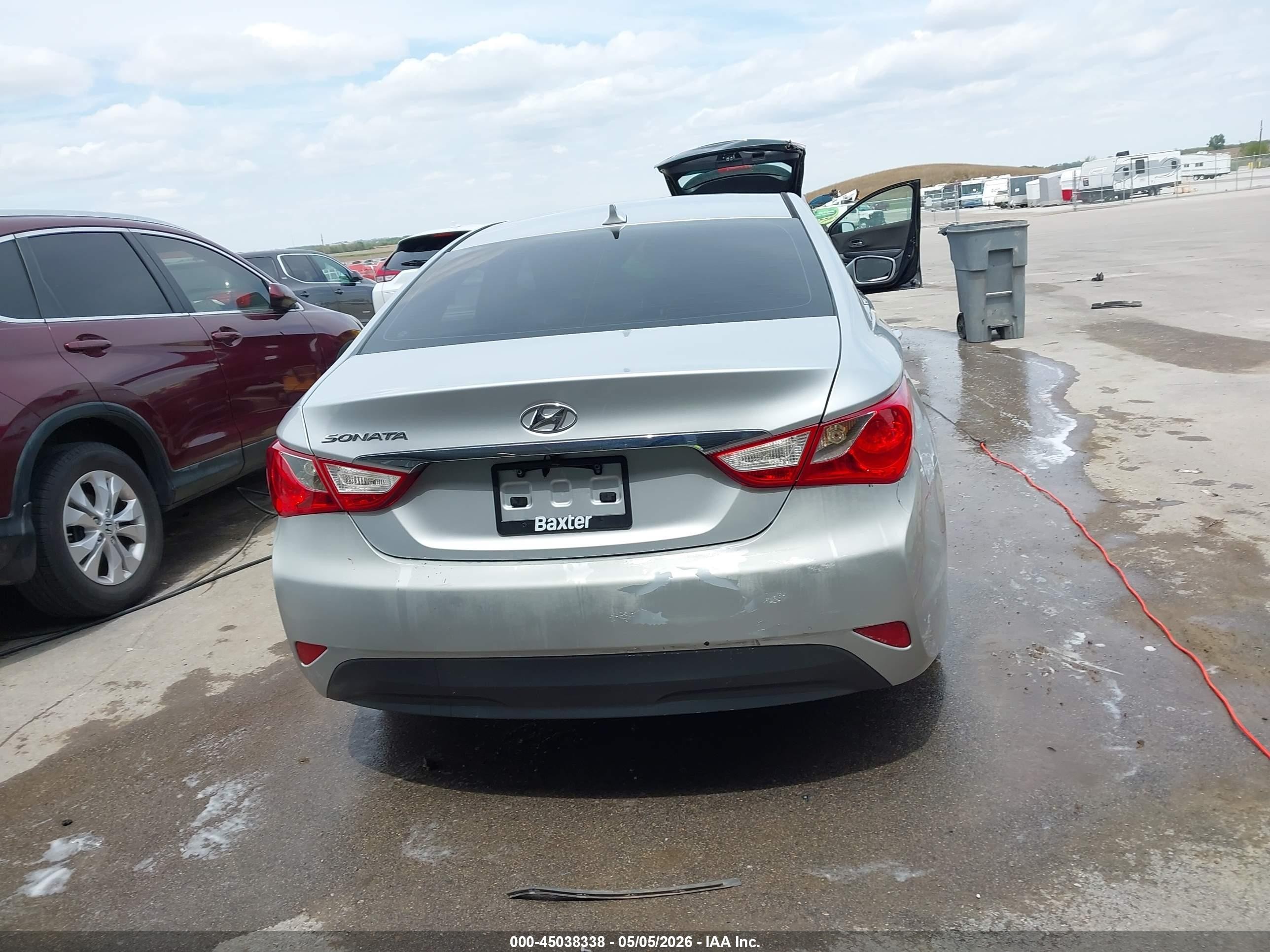 2014 Hyundai Sonata Gls Silver vin: 5NPEB4AC2EH873078