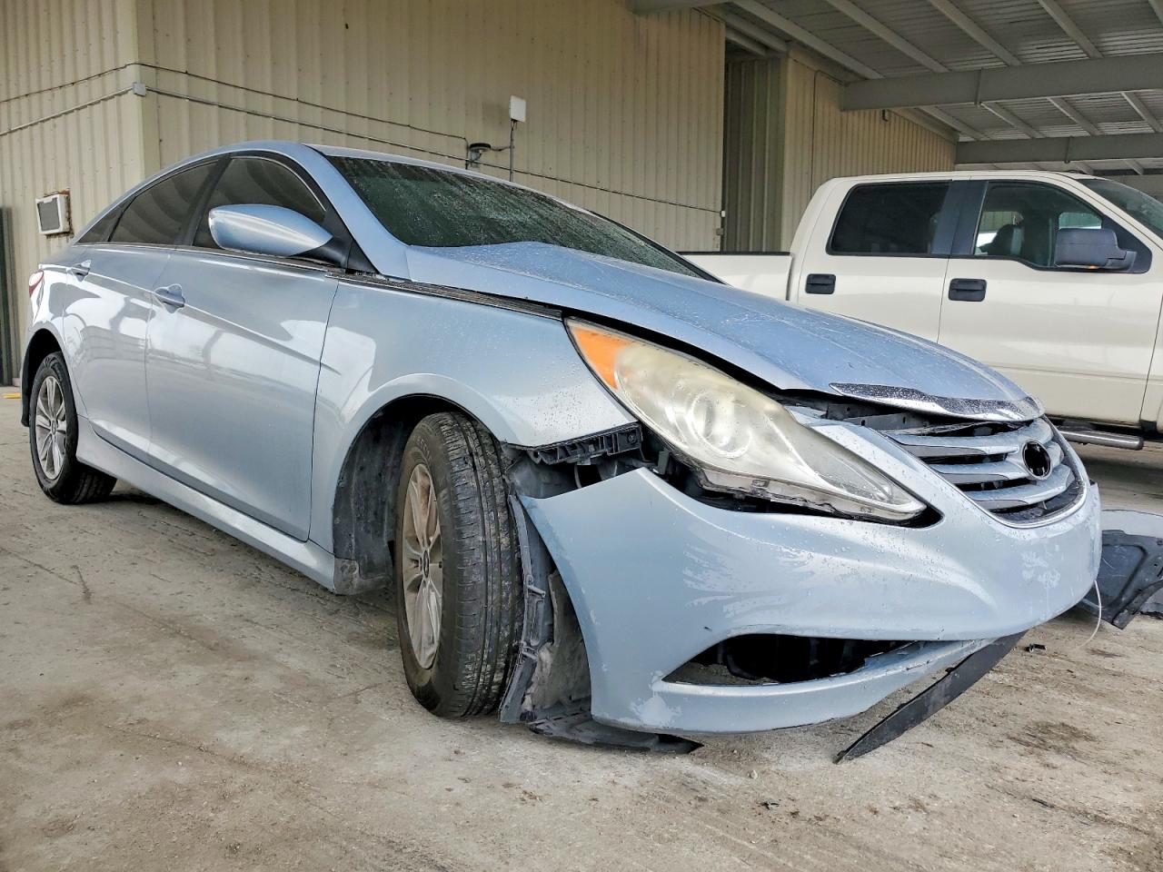 2014 Hyundai Sonata Gls Синий vin: 5NPEB4AC2EH874585