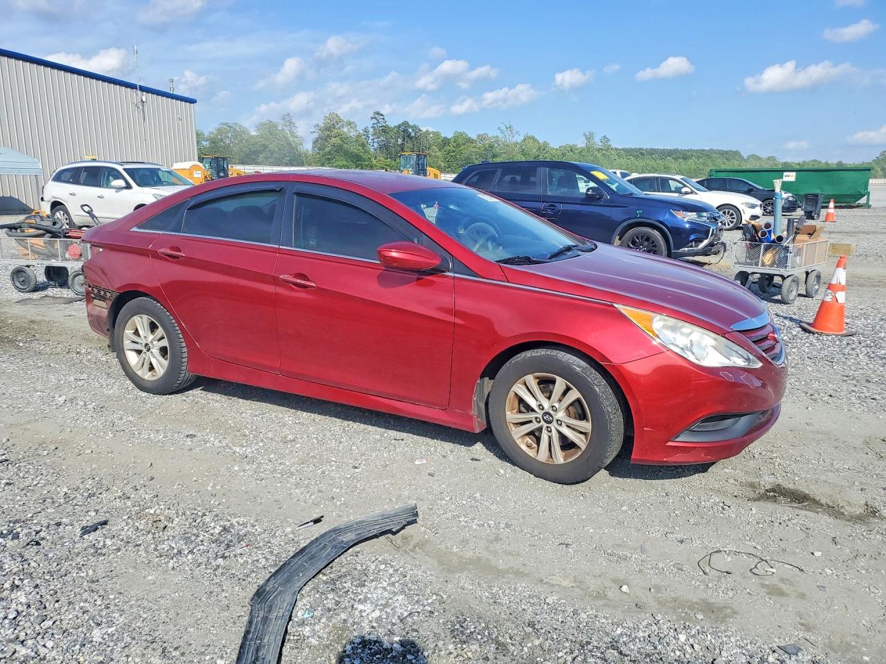 2014 Hyundai Sonata Gls Red vin: 5NPEB4AC2EH875204