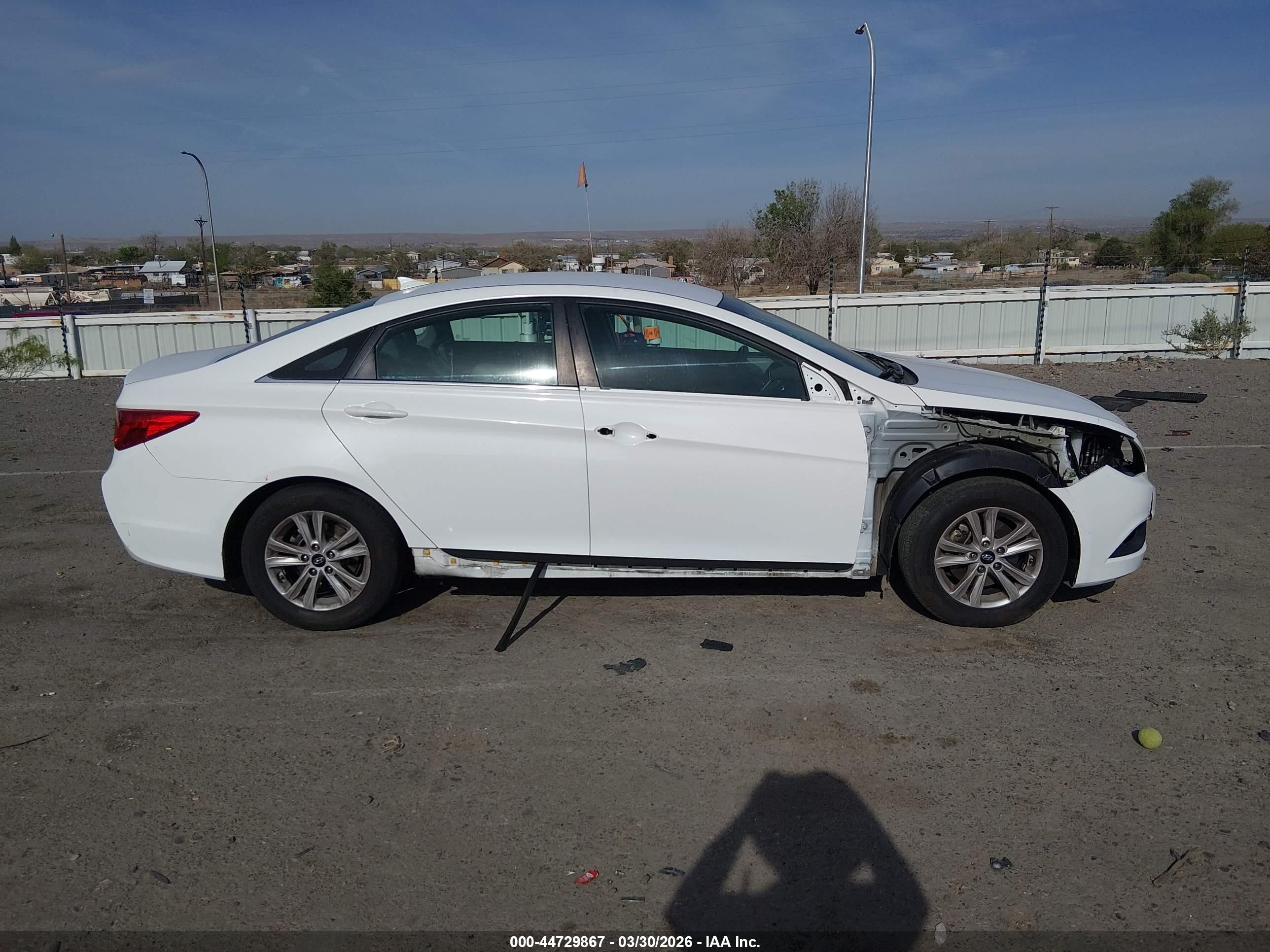 2014 Hyundai Sonata Gls White vin: 5NPEB4AC2EH881908
