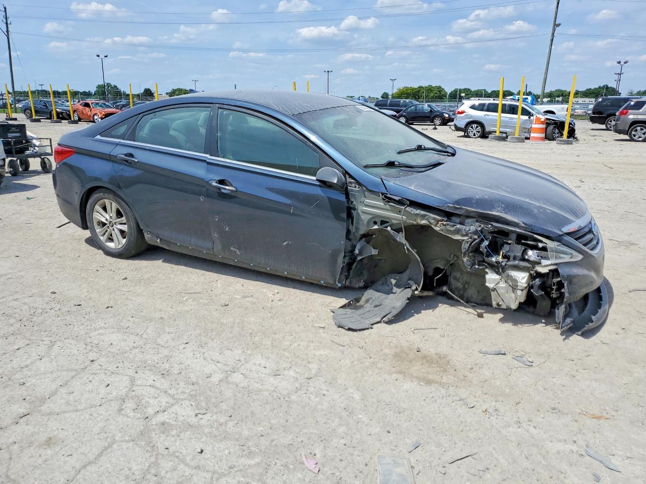 2014 Hyundai Sonata Gls Gray vin: 5NPEB4AC2EH894271