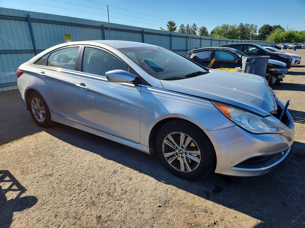 2014 Hyundai Sonata Gls Silver vin: 5NPEB4AC2EH895369