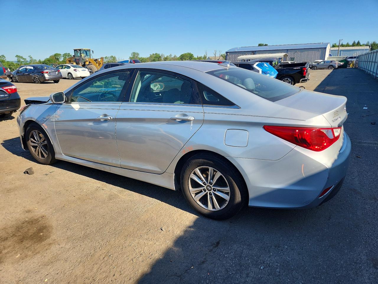 2014 Hyundai Sonata Gls Silver vin: 5NPEB4AC2EH895369
