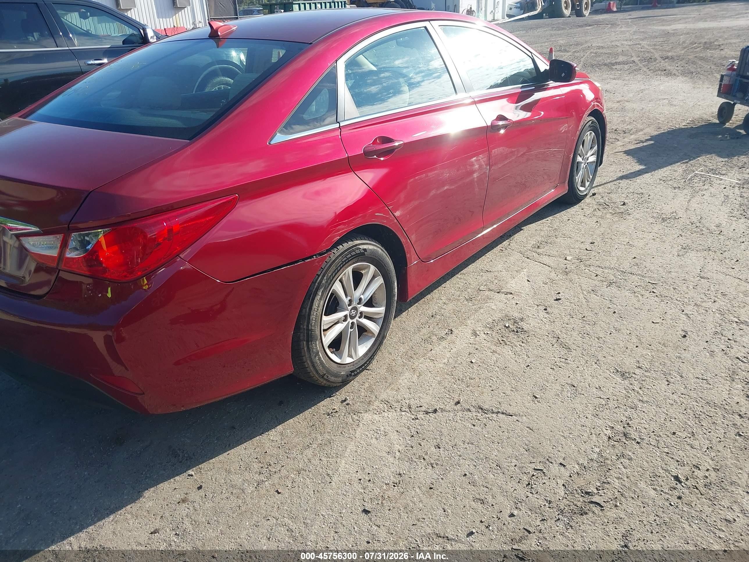 2014 Hyundai Sonata Gls Красный vin: 5NPEB4AC2EH918472