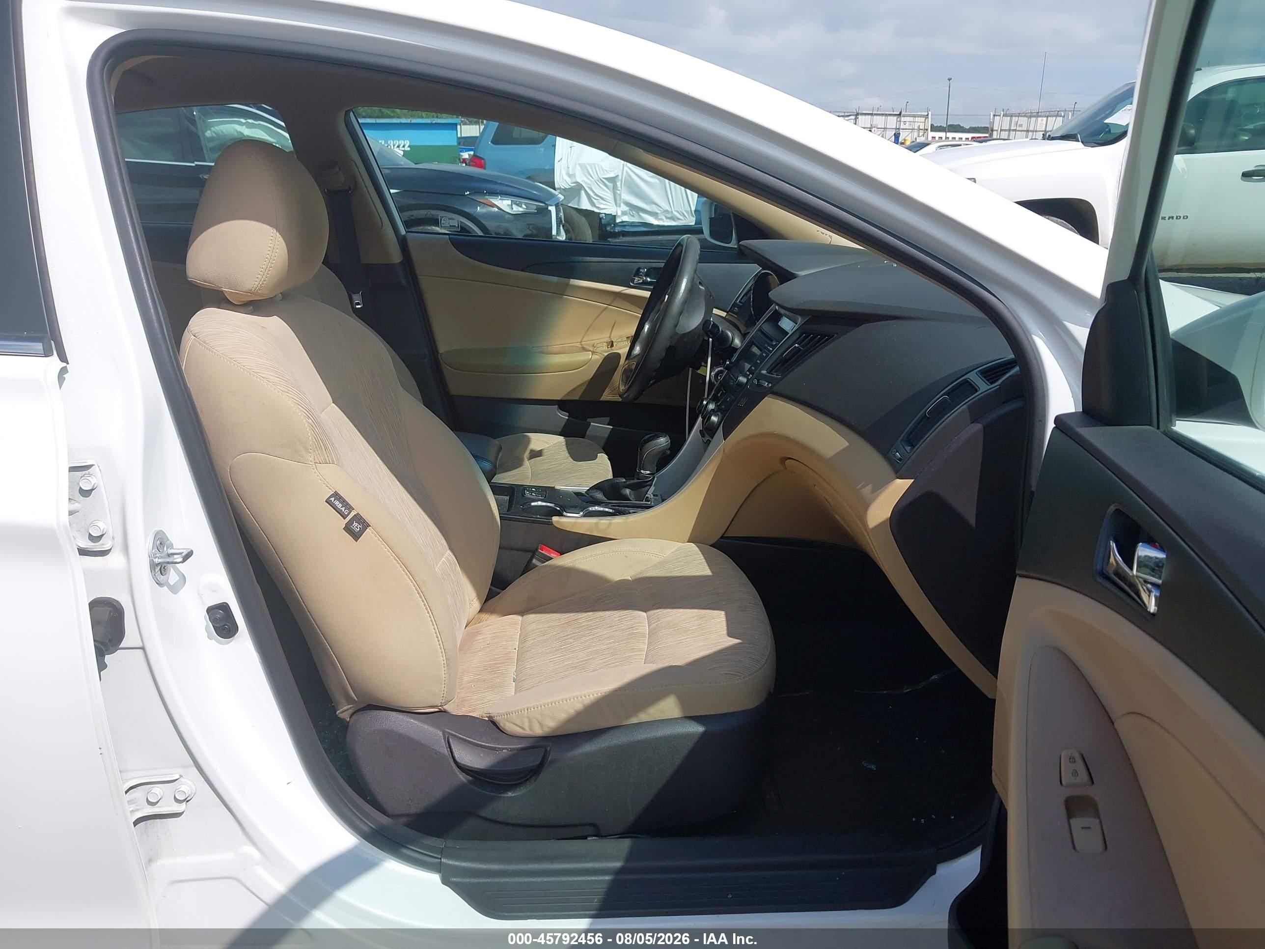2014 Hyundai Sonata Gls White vin: 5NPEB4AC2EH919556