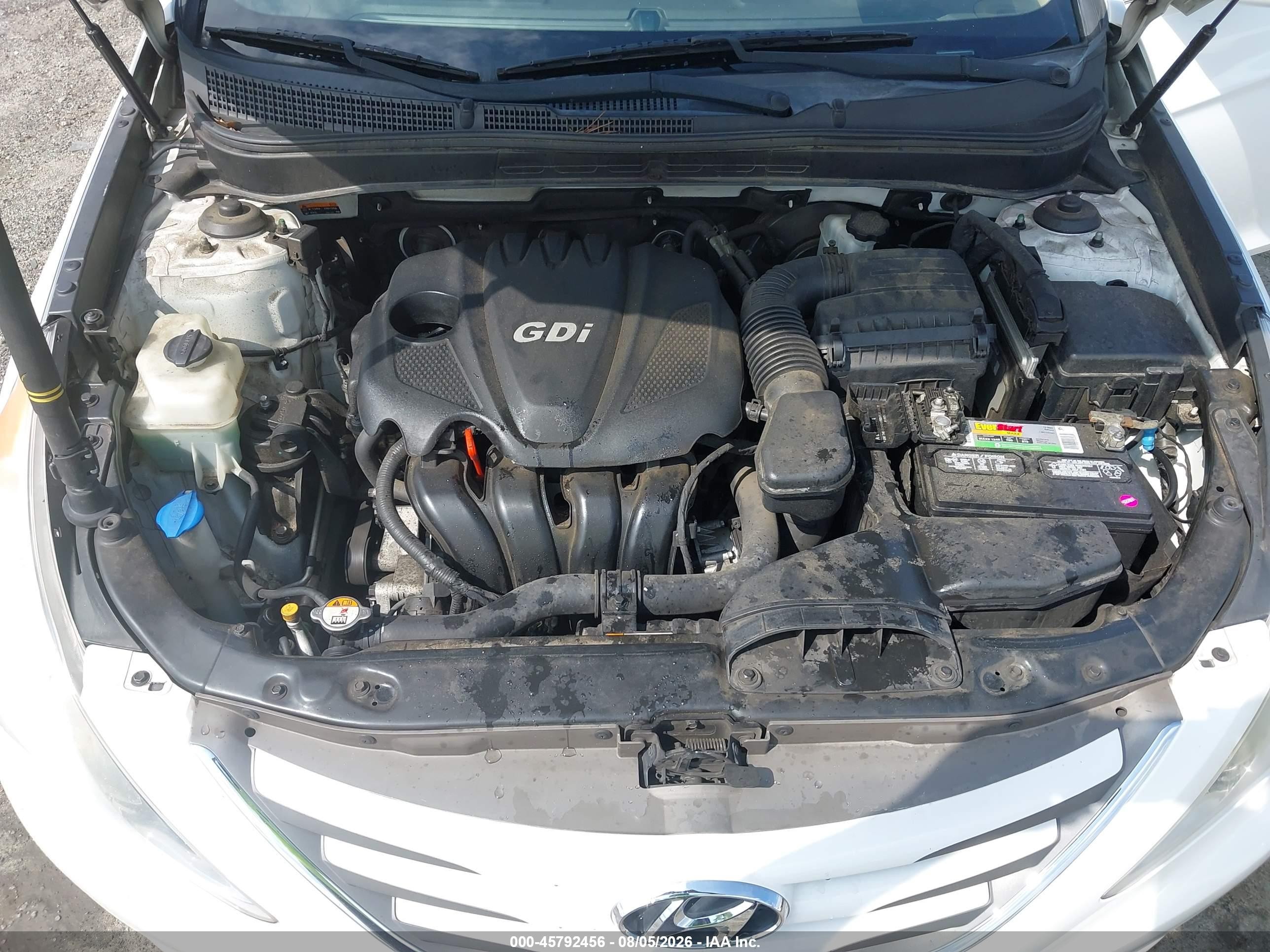 2014 Hyundai Sonata Gls White vin: 5NPEB4AC2EH919556
