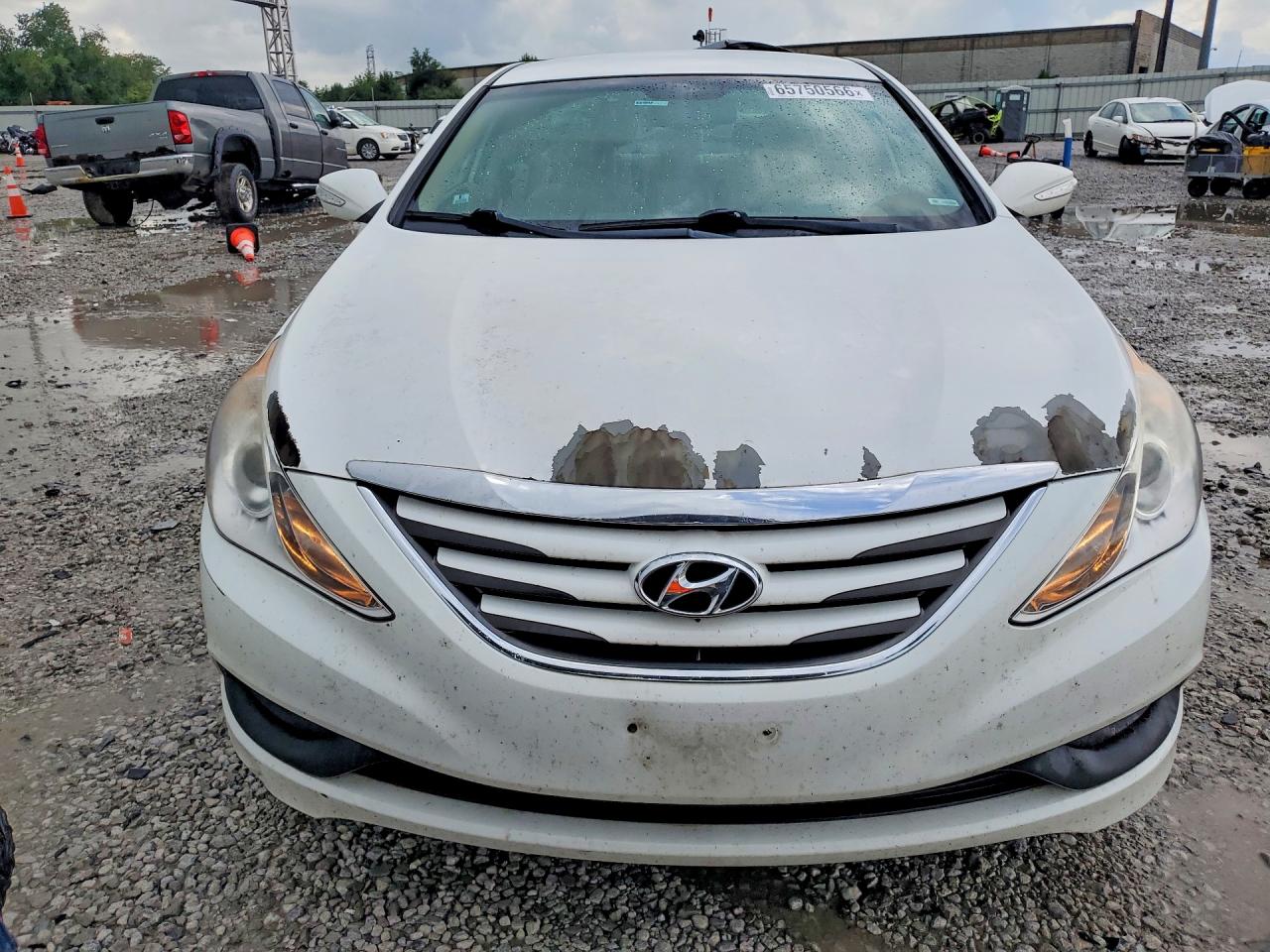 2014 Hyundai Sonata Gls White vin: 5NPEB4AC2EH919587