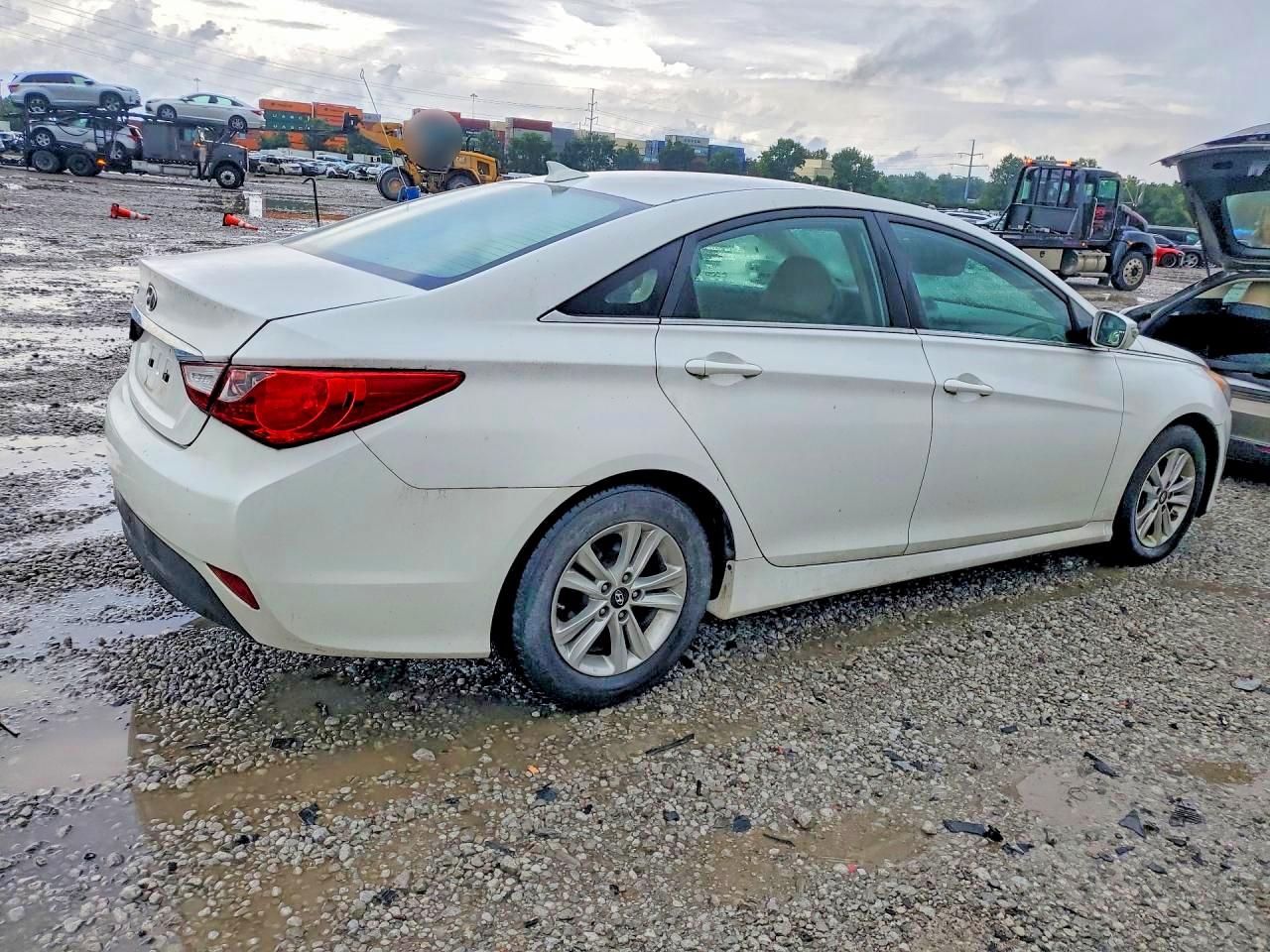 2014 Hyundai Sonata Gls White vin: 5NPEB4AC2EH919587