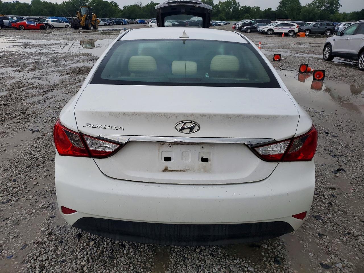 2014 Hyundai Sonata Gls White vin: 5NPEB4AC2EH919587