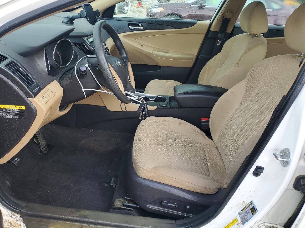 2014 Hyundai Sonata Gls White vin: 5NPEB4AC2EH919587