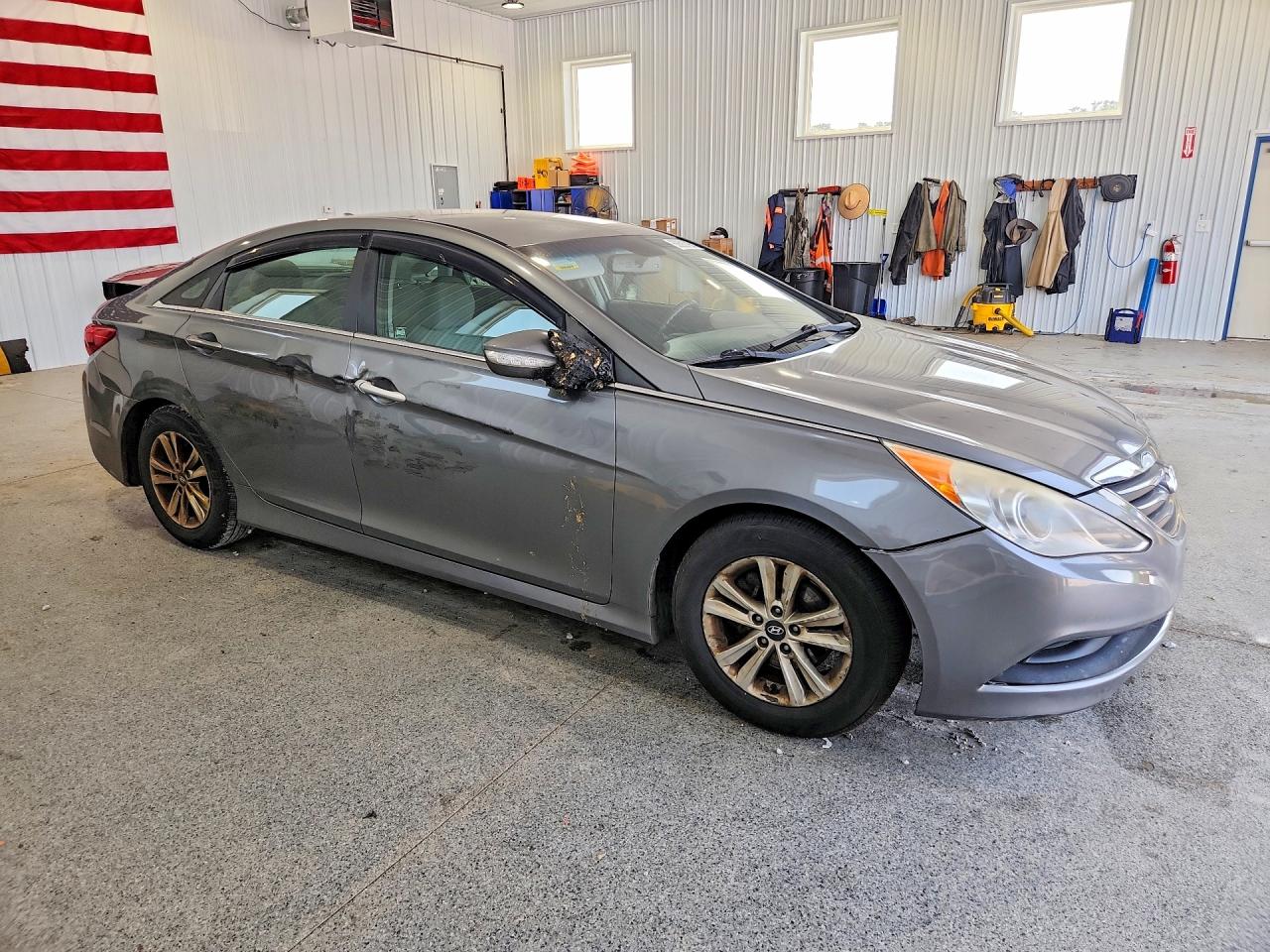 2014 Hyundai Sonata Gls Серый vin: 5NPEB4AC2EH921193