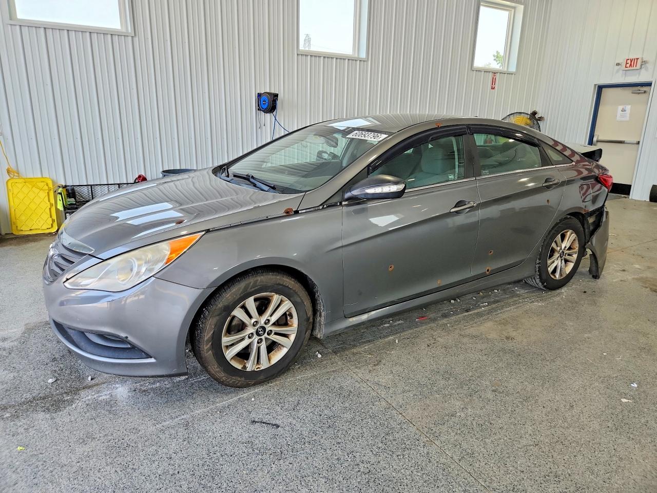 2014 Hyundai Sonata Gls Gray vin: 5NPEB4AC2EH921193