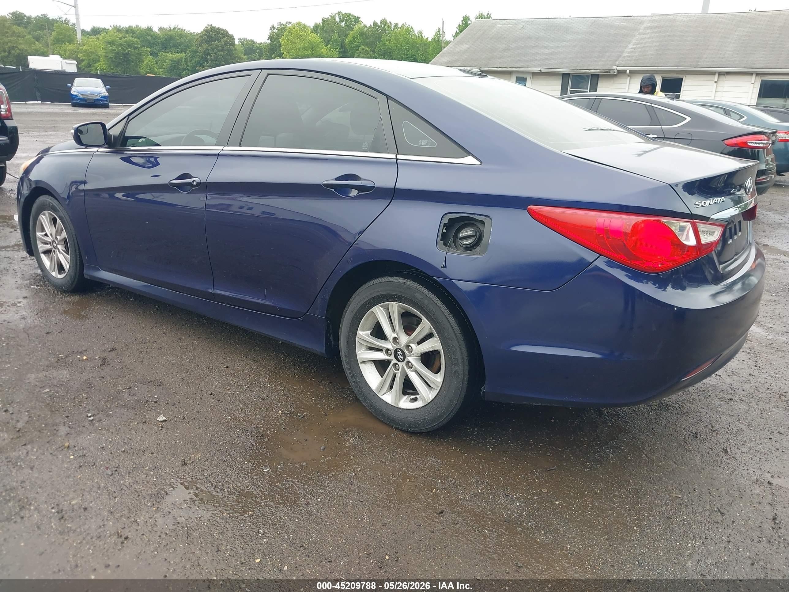2014 Hyundai Sonata Gls Blue vin: 5NPEB4AC2EH926345