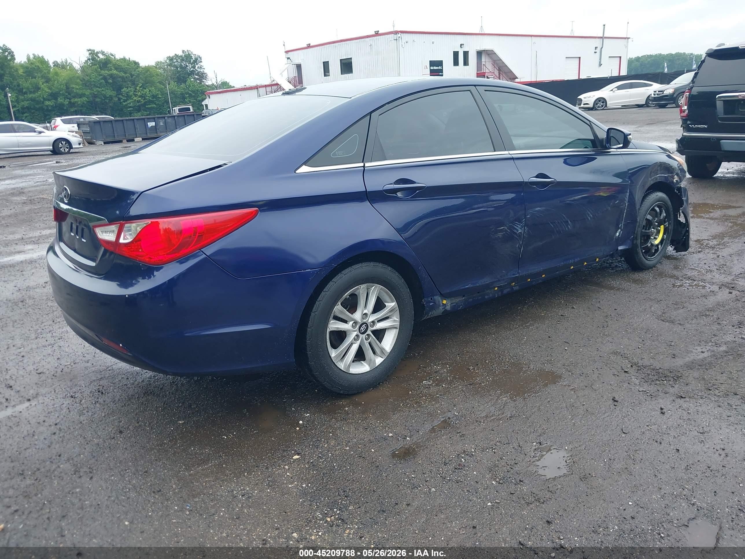 2014 Hyundai Sonata Gls Blue vin: 5NPEB4AC2EH926345