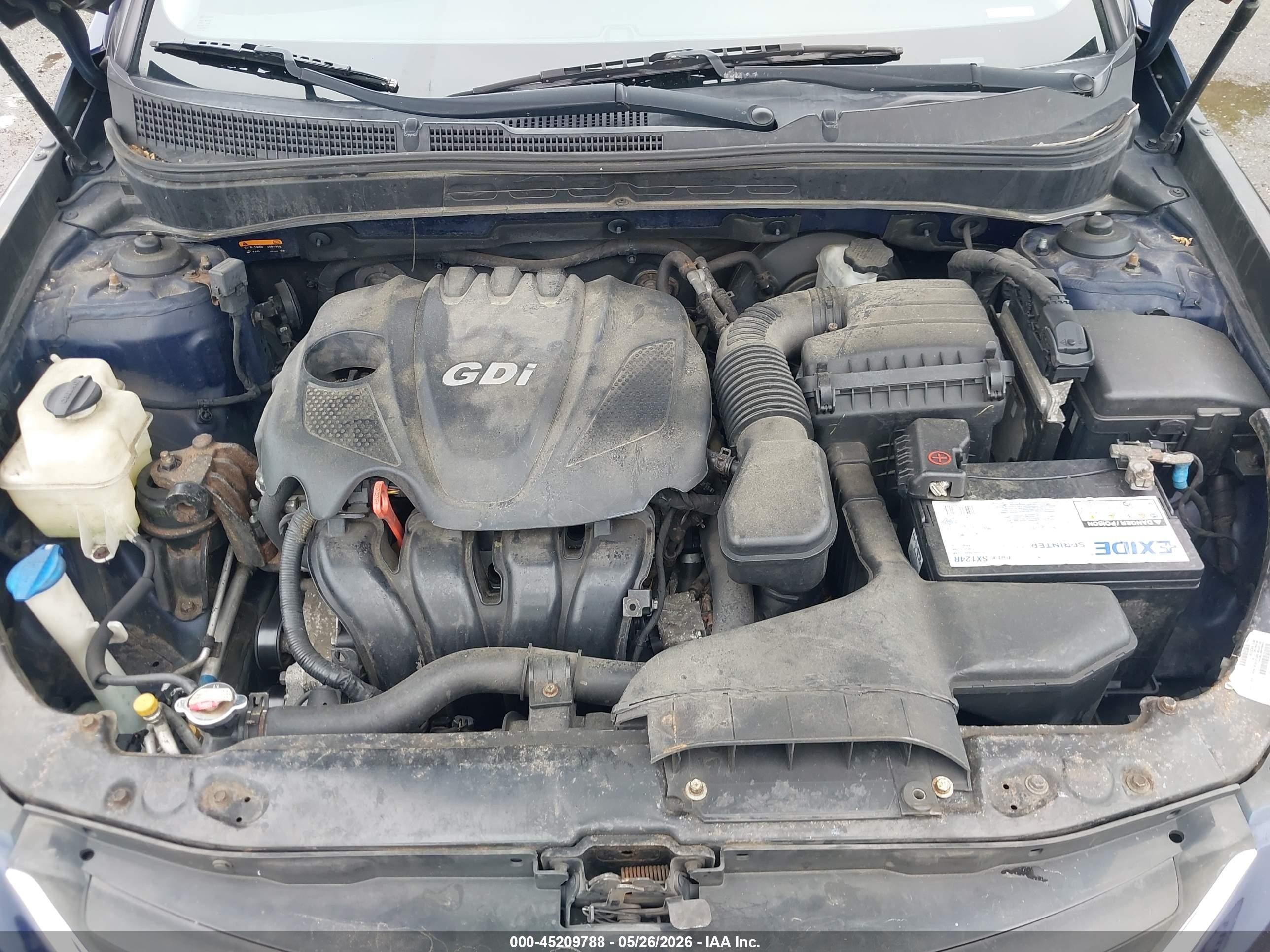 2014 Hyundai Sonata Gls Blue vin: 5NPEB4AC2EH926345