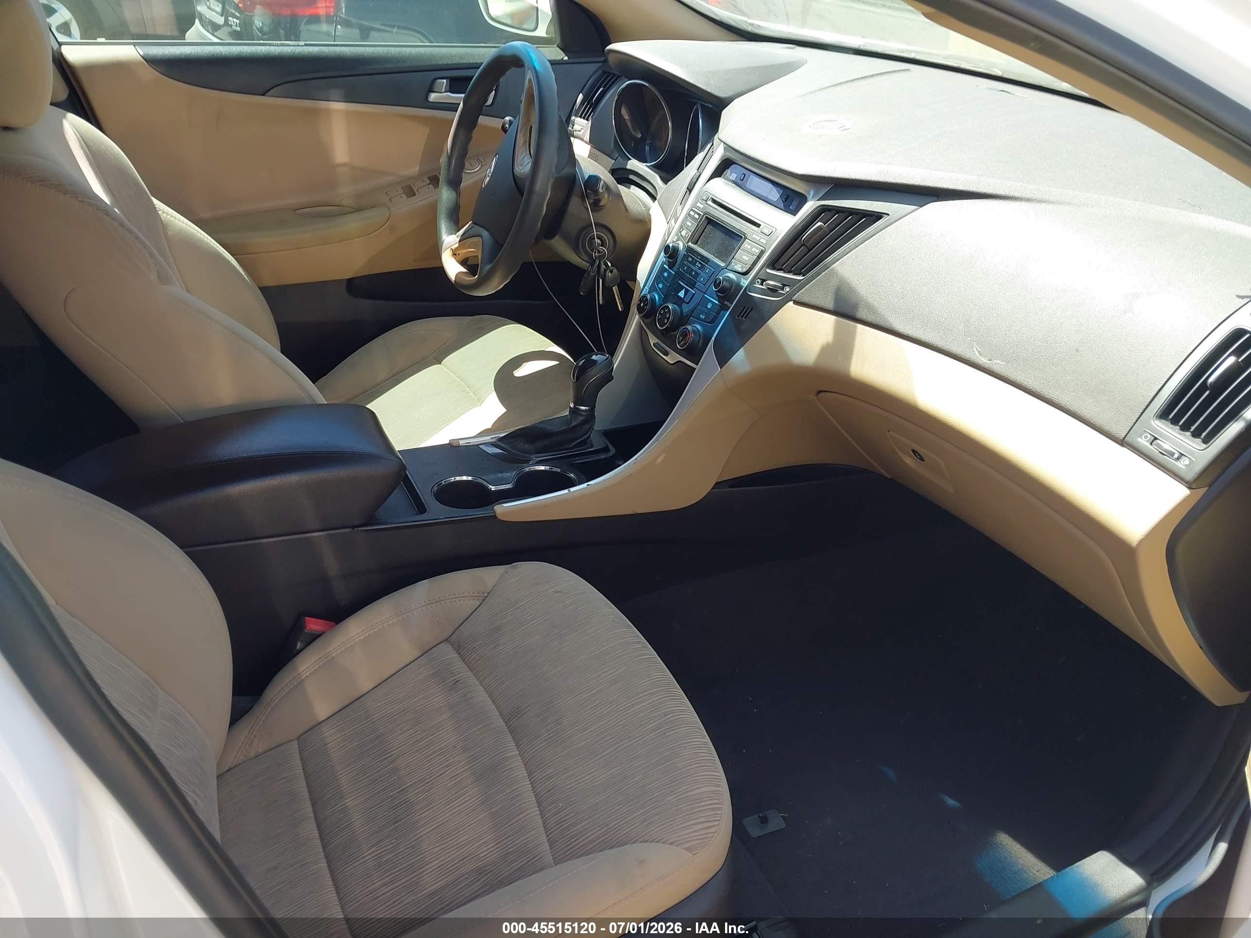2014 Hyundai Sonata Gls White vin: 5NPEB4AC2EH927771