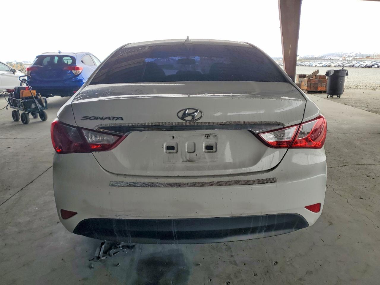 2014 Hyundai Sonata Gls White vin: 5NPEB4AC2EH927771