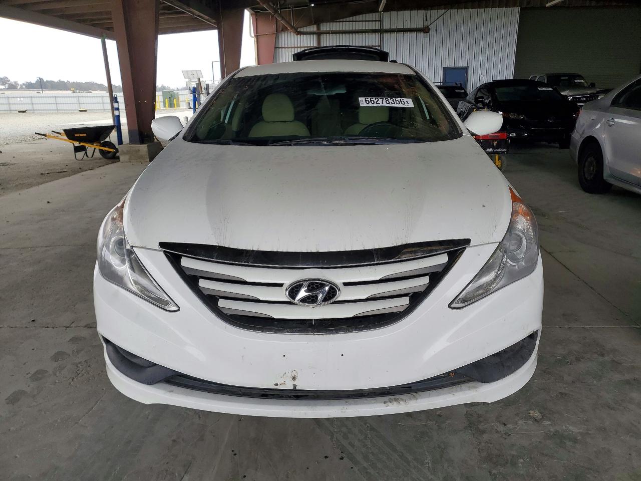 2014 Hyundai Sonata Gls White vin: 5NPEB4AC2EH927771