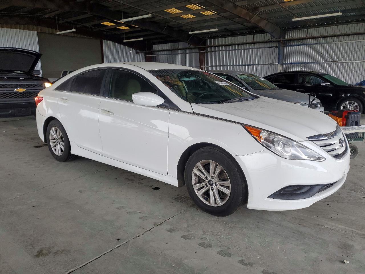 2014 Hyundai Sonata Gls White vin: 5NPEB4AC2EH927771
