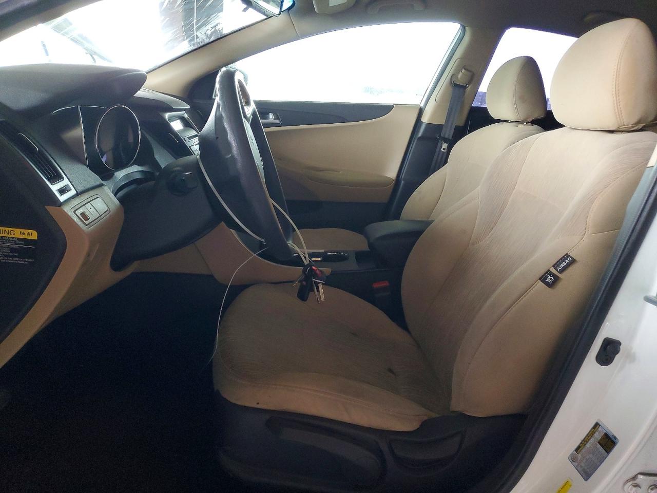 2014 Hyundai Sonata Gls White vin: 5NPEB4AC2EH927771