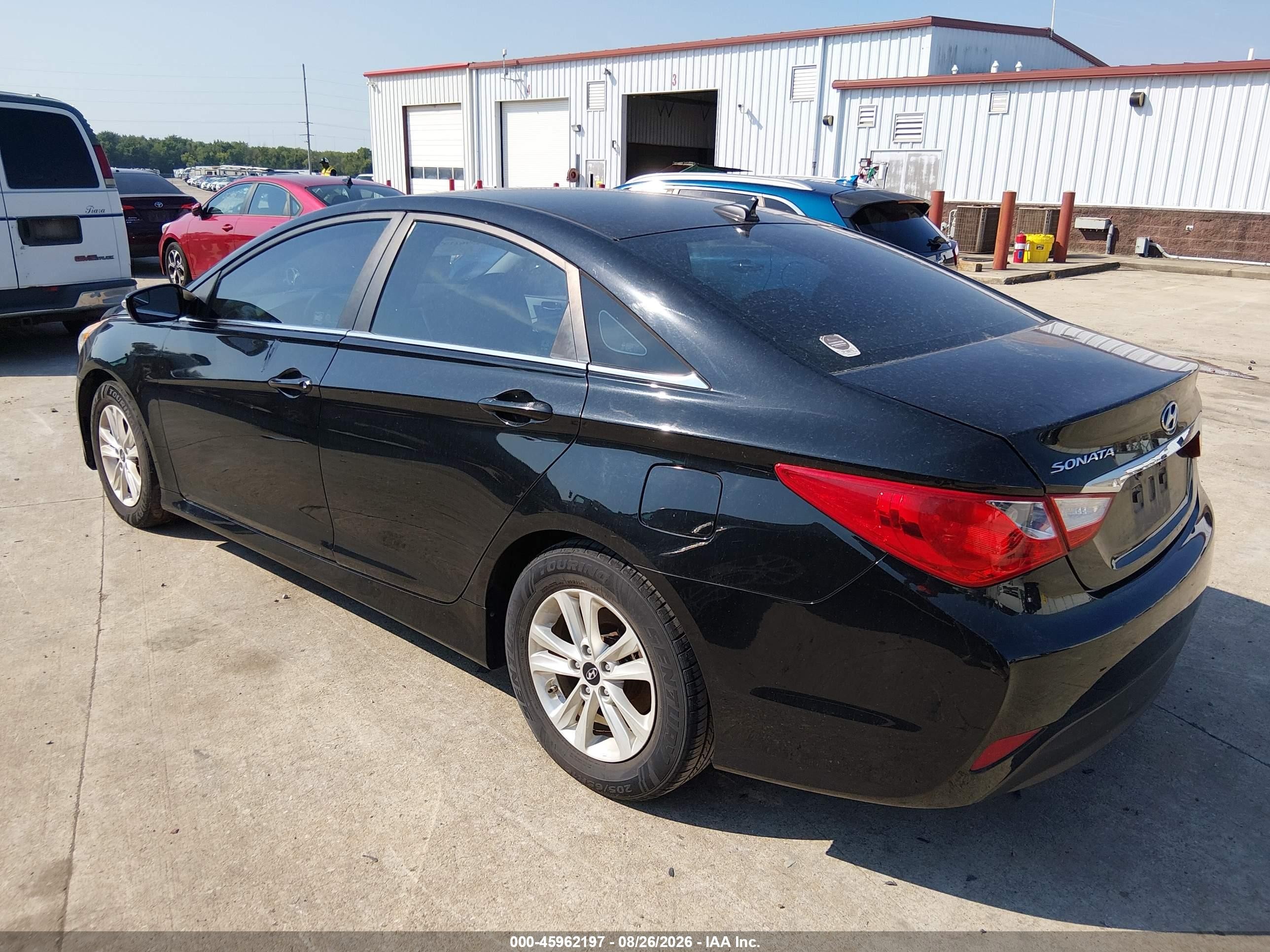 2014 Hyundai Sonata Gls Черный vin: 5NPEB4AC2EH936471