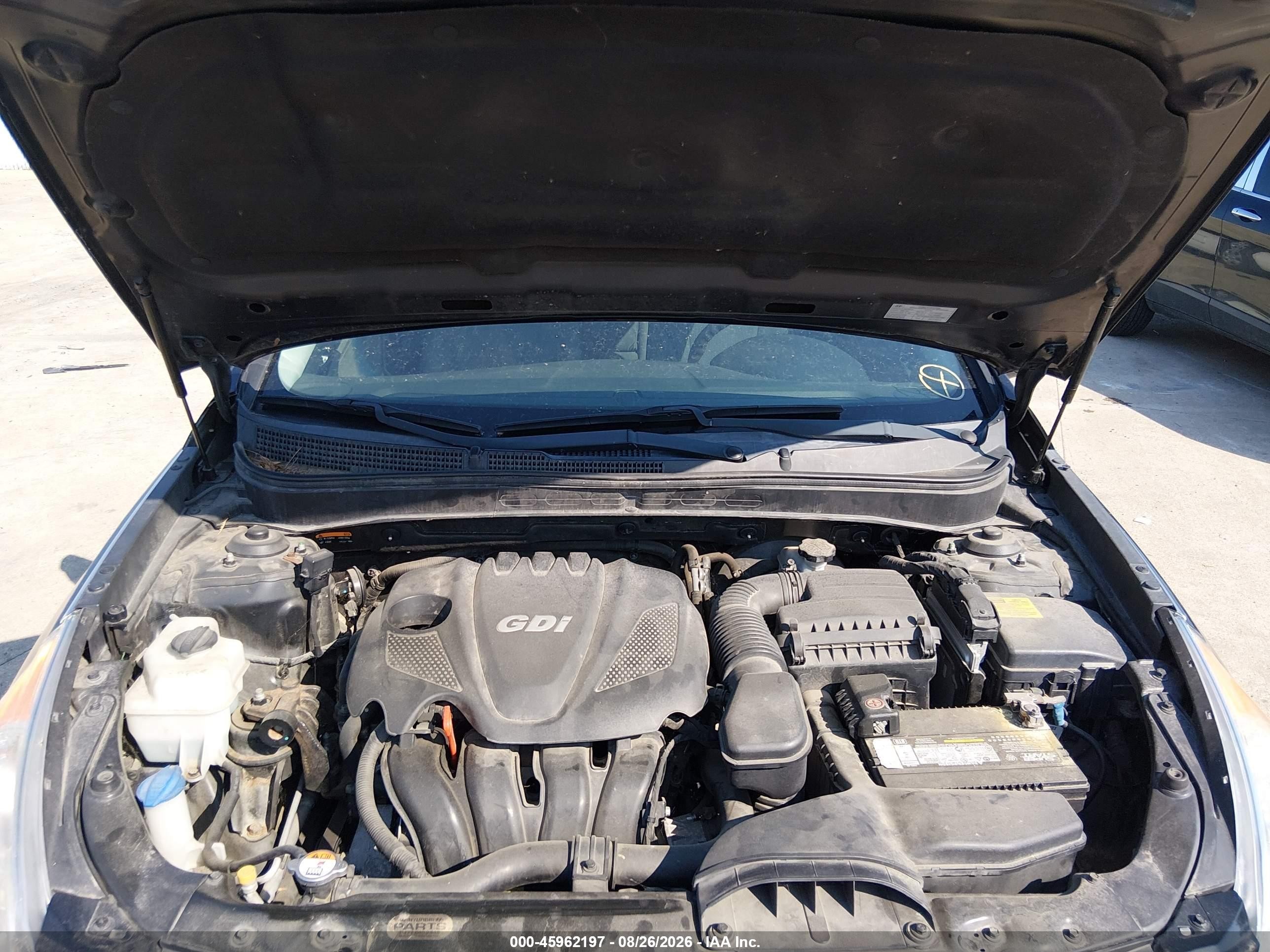 2014 Hyundai Sonata Gls Черный vin: 5NPEB4AC2EH936471