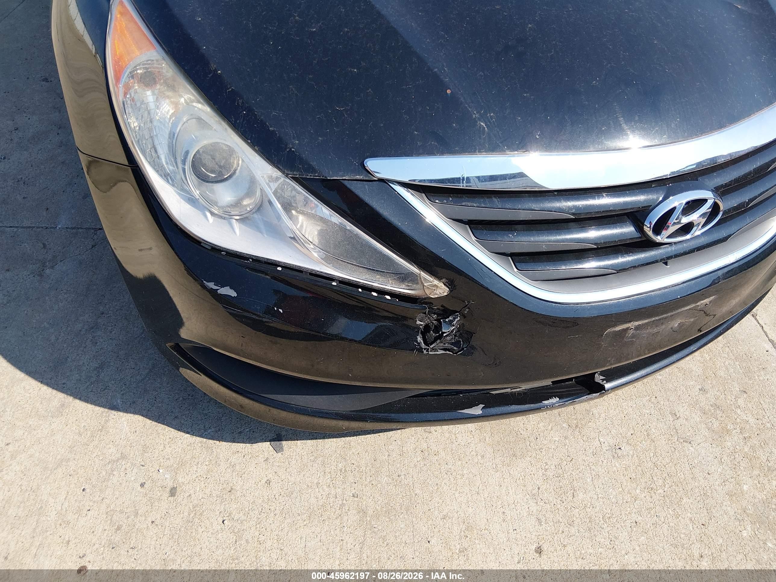 2014 Hyundai Sonata Gls Черный vin: 5NPEB4AC2EH936471