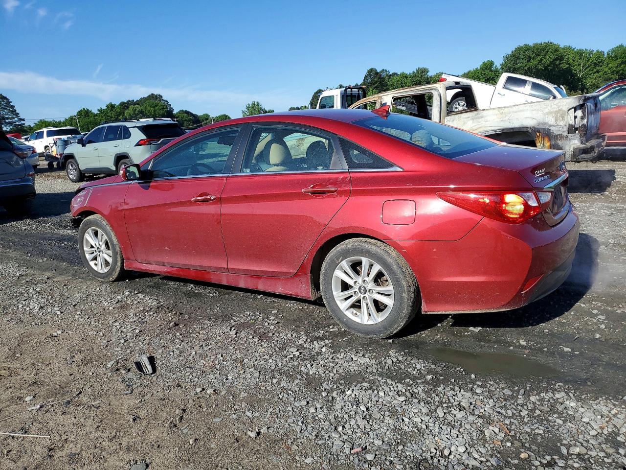 2014 Hyundai Sonata Gls Red vin: 5NPEB4AC2EH945199