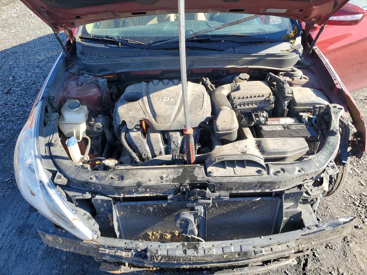 2014 Hyundai Sonata Gls Red vin: 5NPEB4AC2EH945199