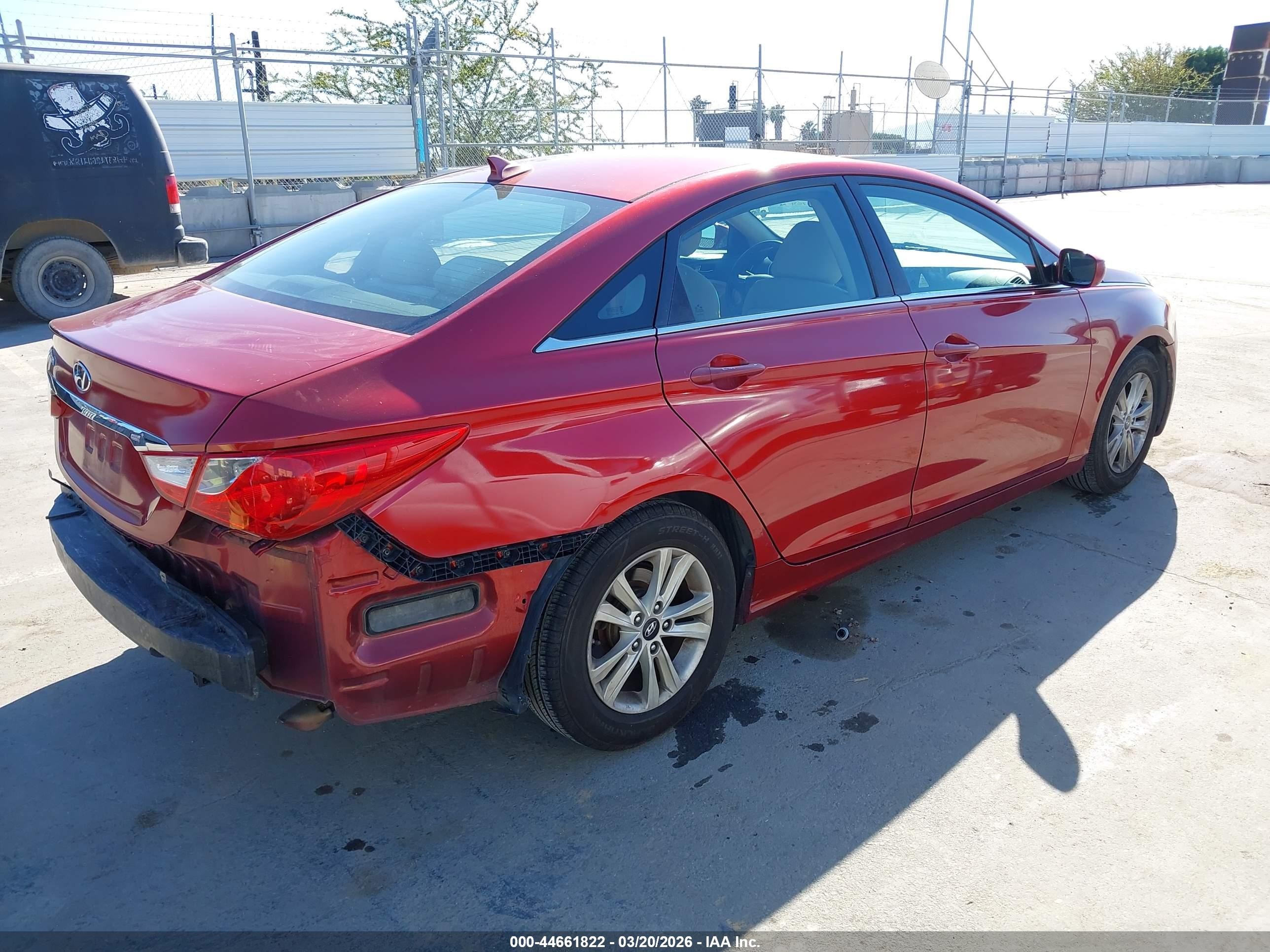 2011 Hyundai Sonata Gls Red vin: 5NPEB4AC3BH004629
