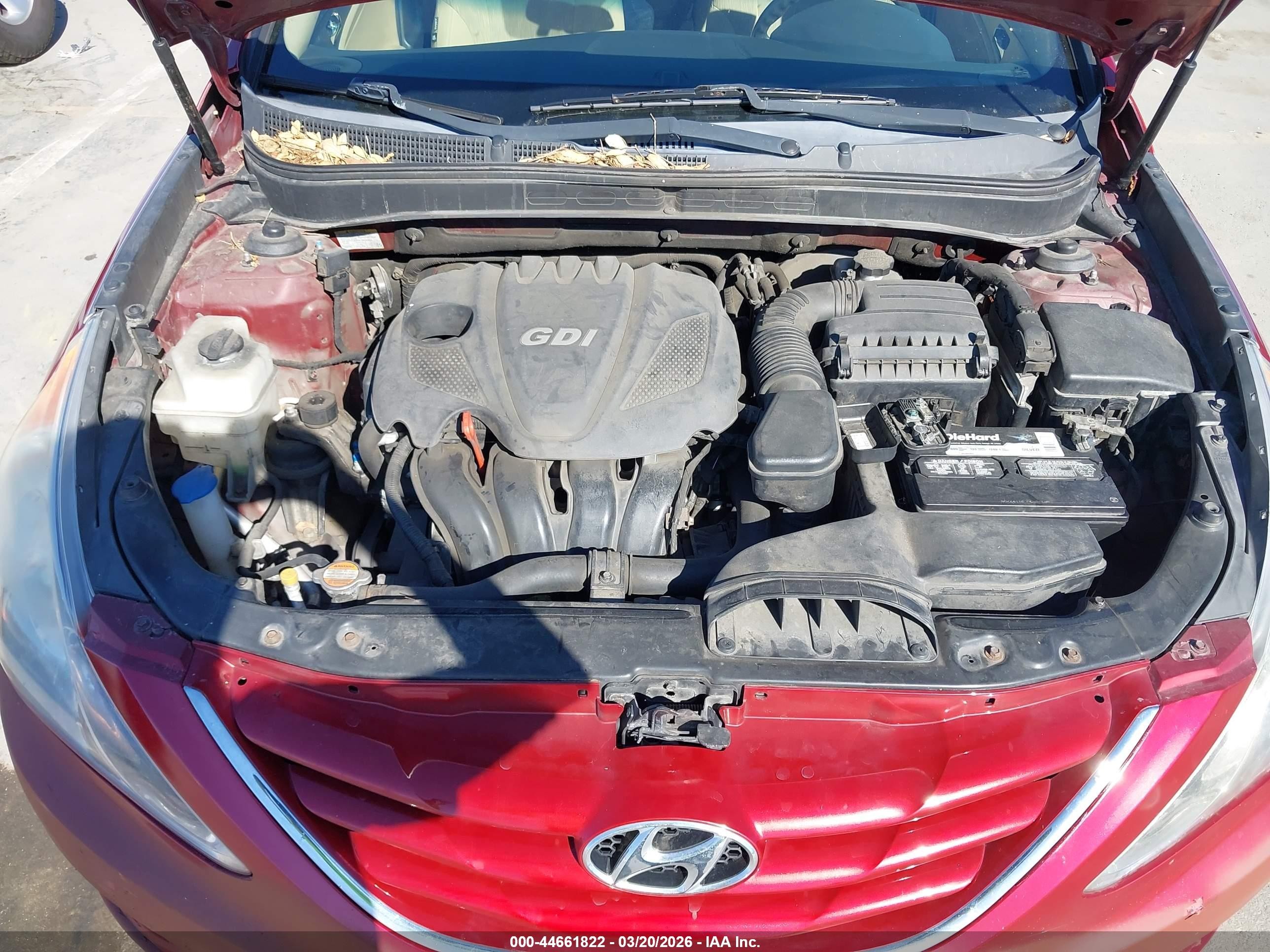 2011 Hyundai Sonata Gls Red vin: 5NPEB4AC3BH004629