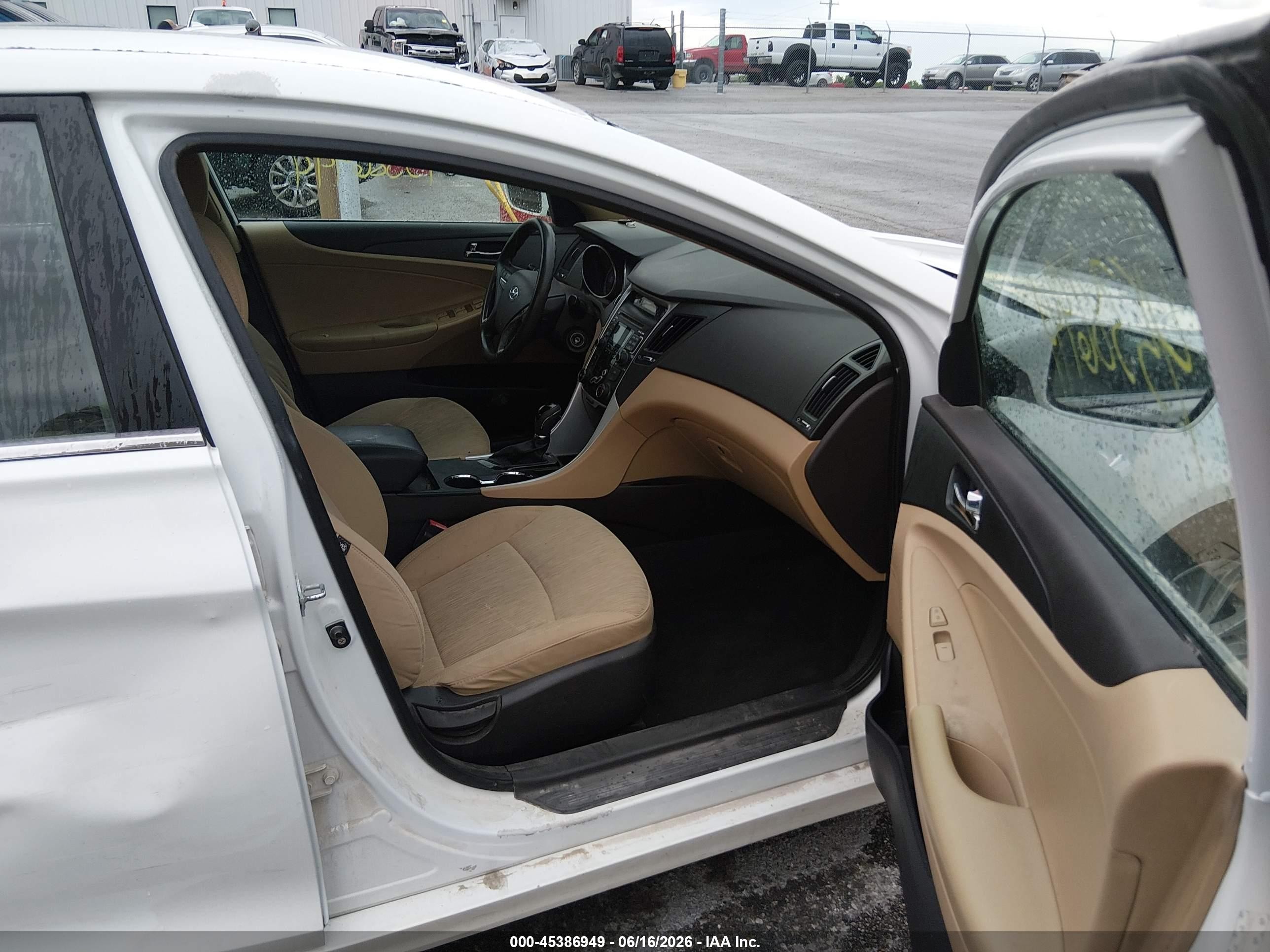 2011 Hyundai Sonata Gls White vin: 5NPEB4AC3BH006297