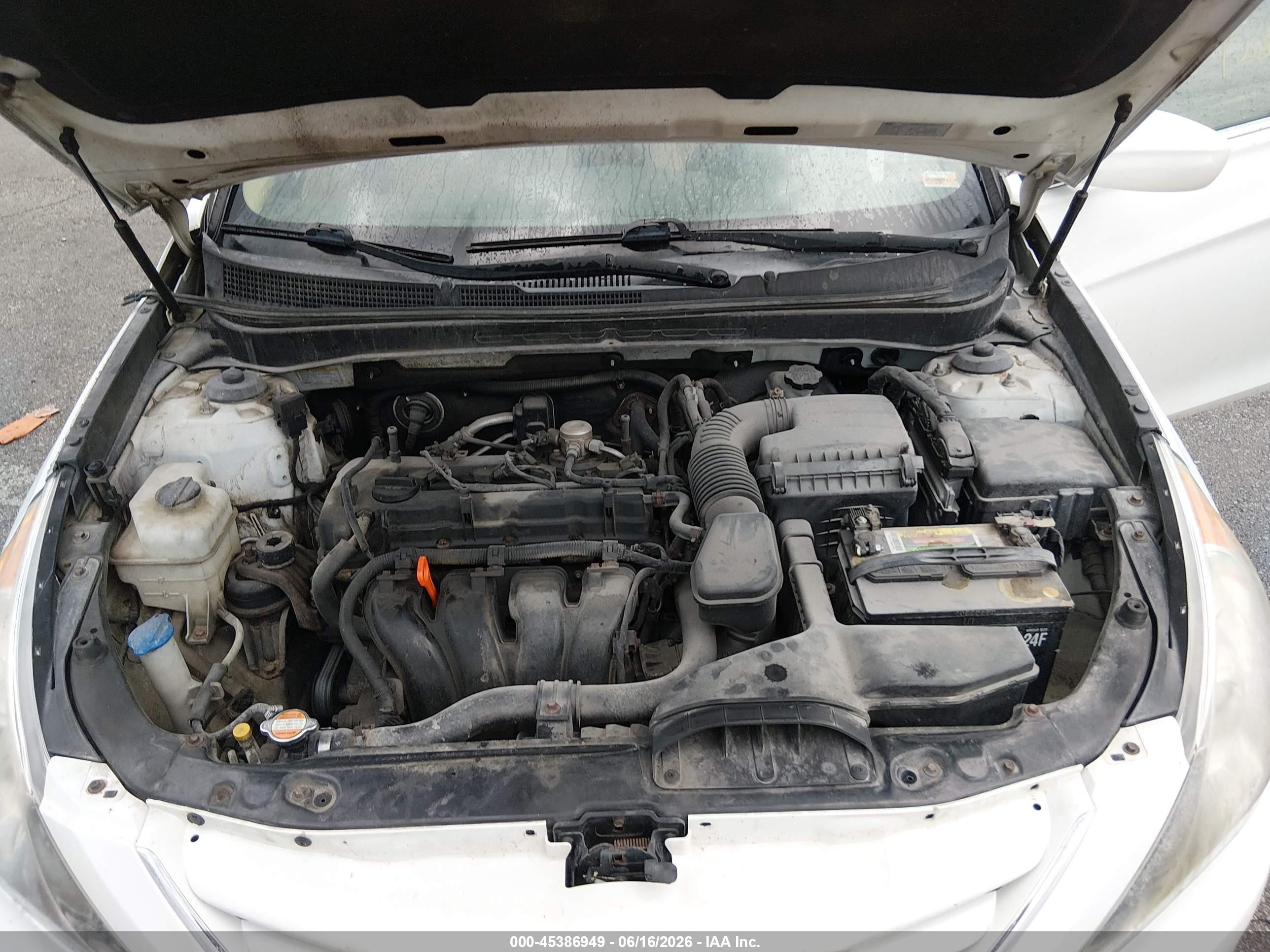 2011 Hyundai Sonata Gls White vin: 5NPEB4AC3BH006297