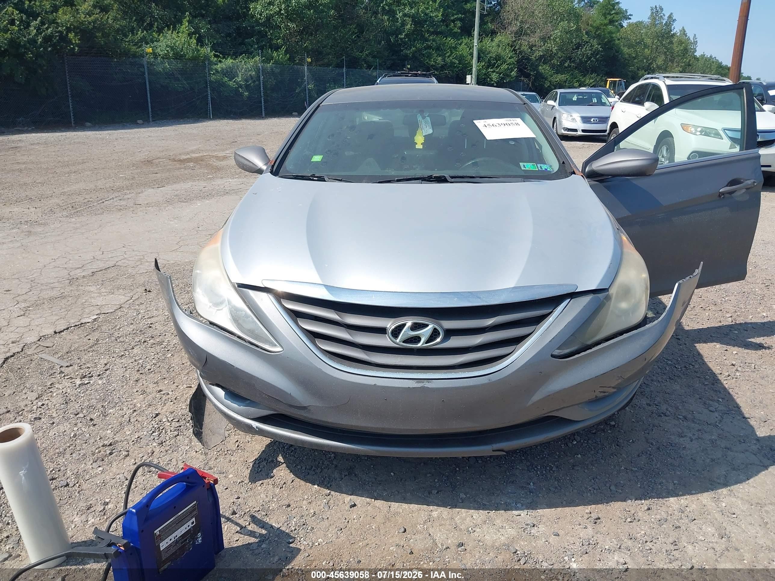 2011 Hyundai Sonata Gls Gray vin: 5NPEB4AC3BH040627