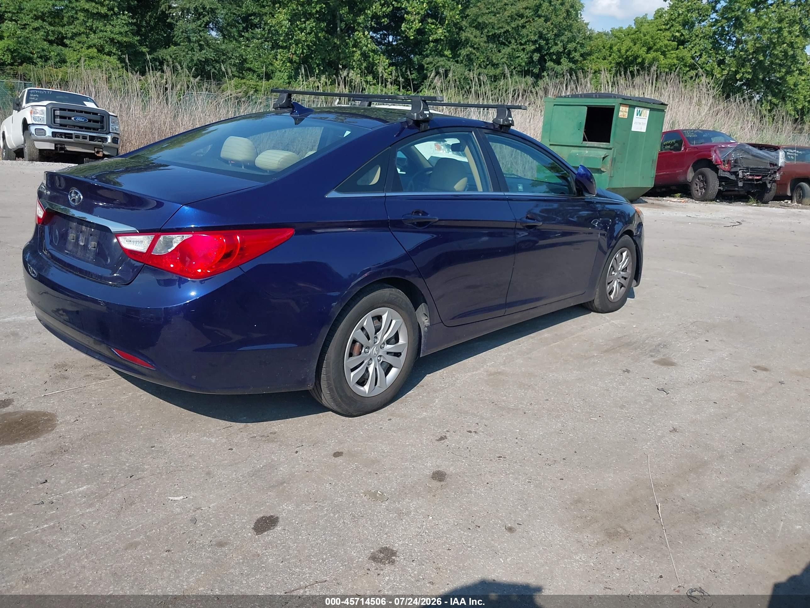 2011 Hyundai Sonata Gls Blue vin: 5NPEB4AC3BH055595