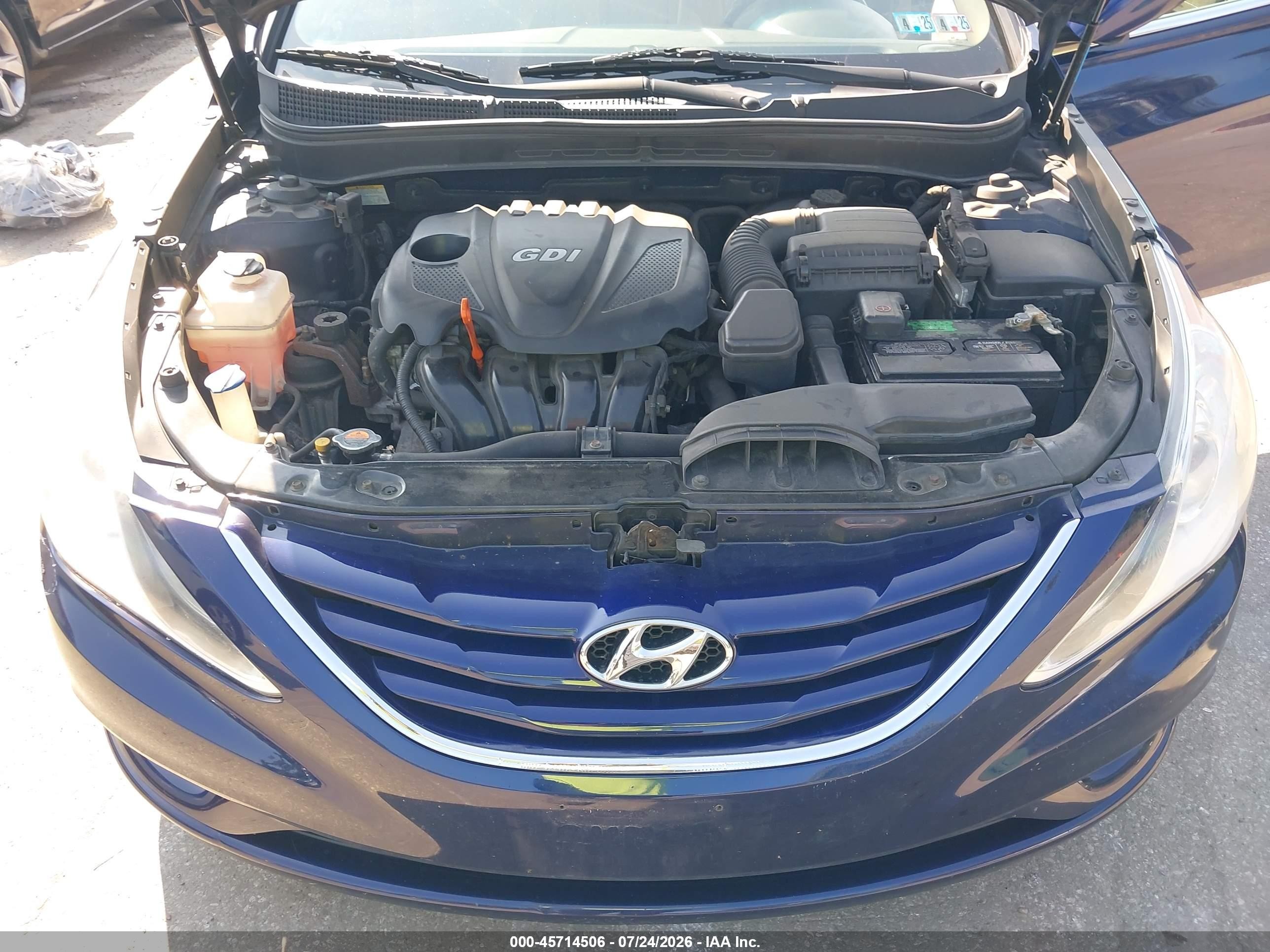 2011 Hyundai Sonata Gls Blue vin: 5NPEB4AC3BH055595
