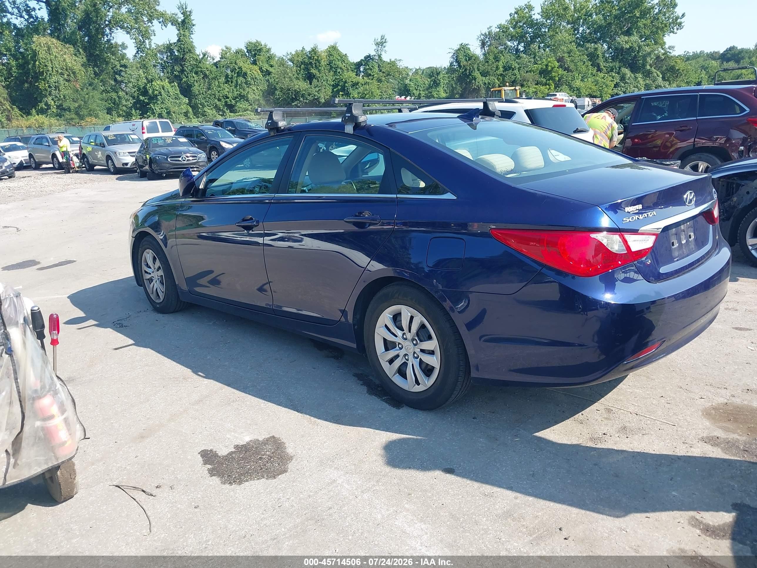 2011 Hyundai Sonata Gls Blue vin: 5NPEB4AC3BH055595