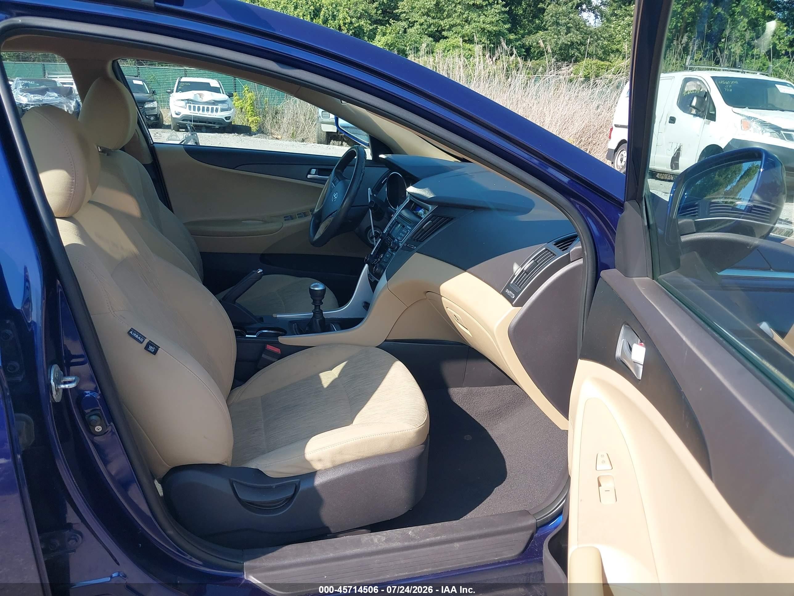 2011 Hyundai Sonata Gls Blue vin: 5NPEB4AC3BH055595