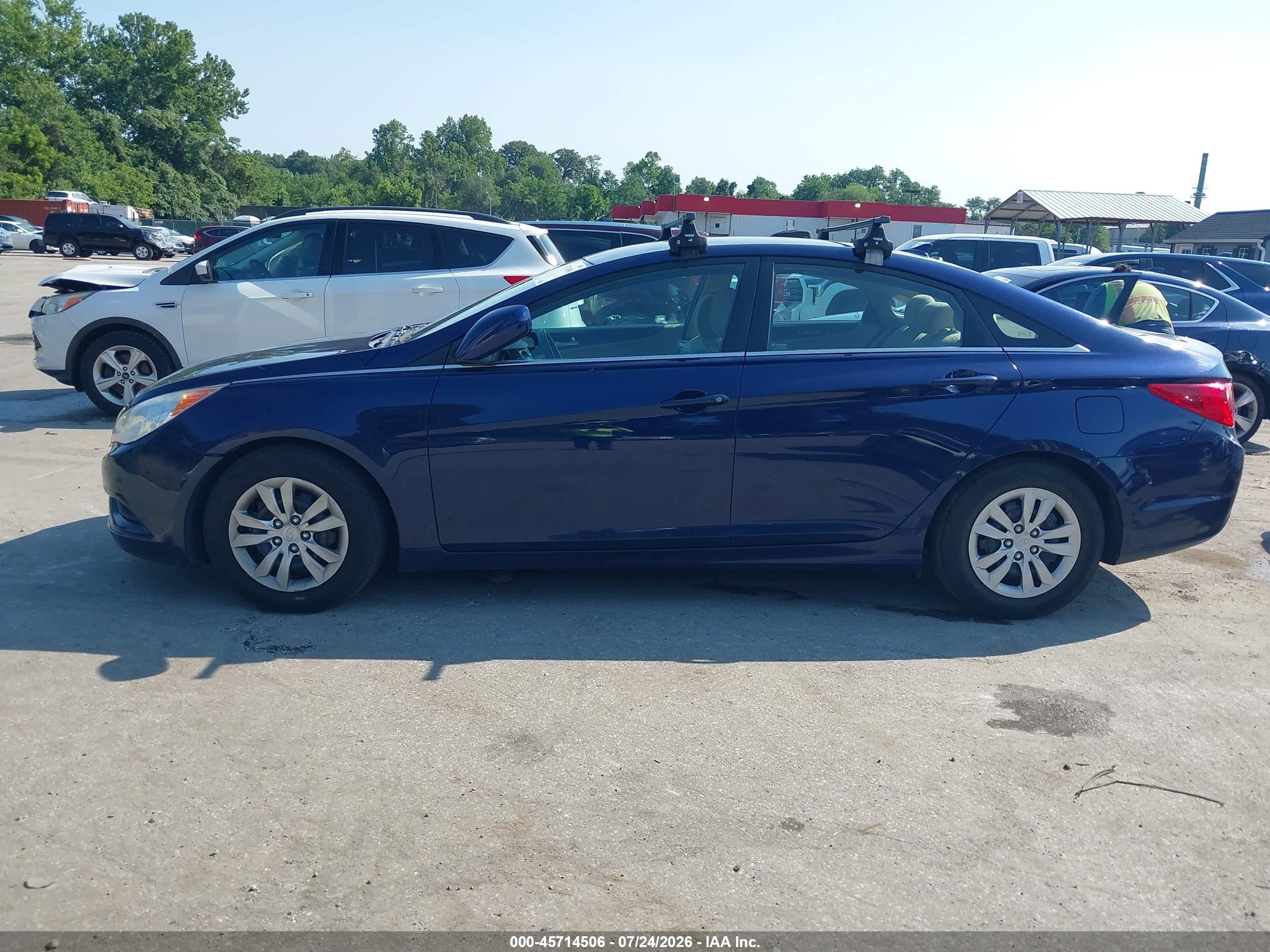 2011 Hyundai Sonata Gls Blue vin: 5NPEB4AC3BH055595