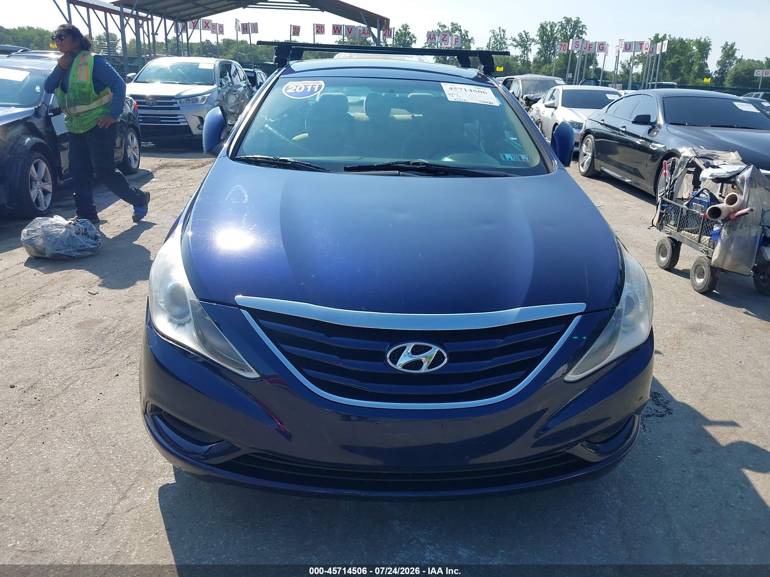 2011 Hyundai Sonata Gls Blue vin: 5NPEB4AC3BH055595