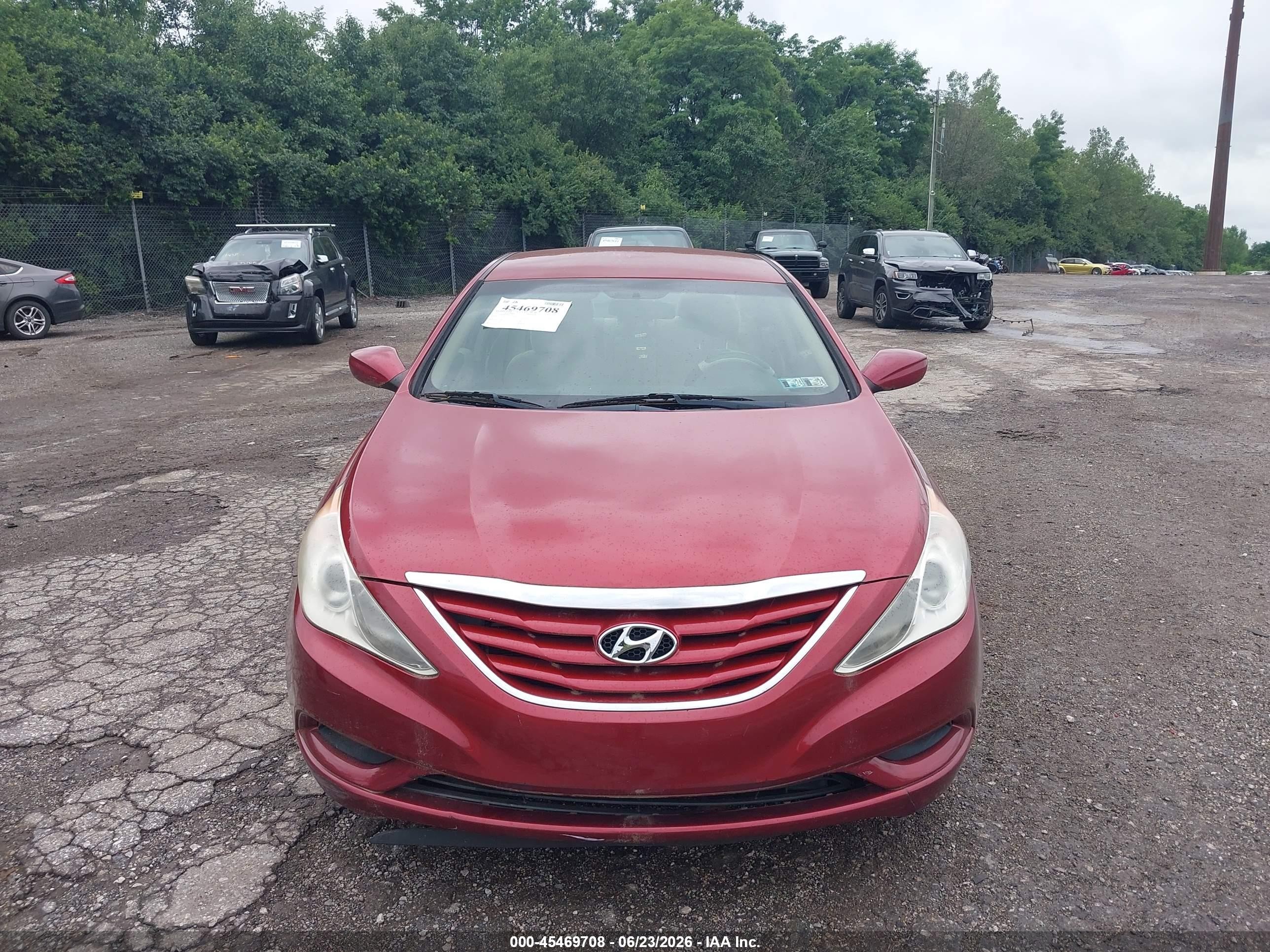 2011 Hyundai Sonata Gls Red vin: 5NPEB4AC3BH059307