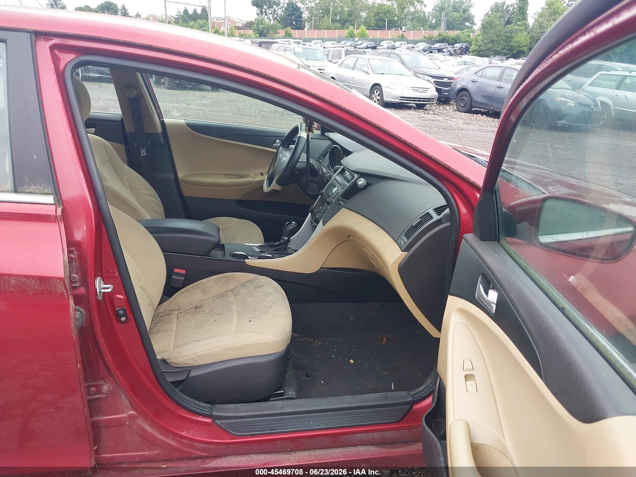 2011 Hyundai Sonata Gls Red vin: 5NPEB4AC3BH059307