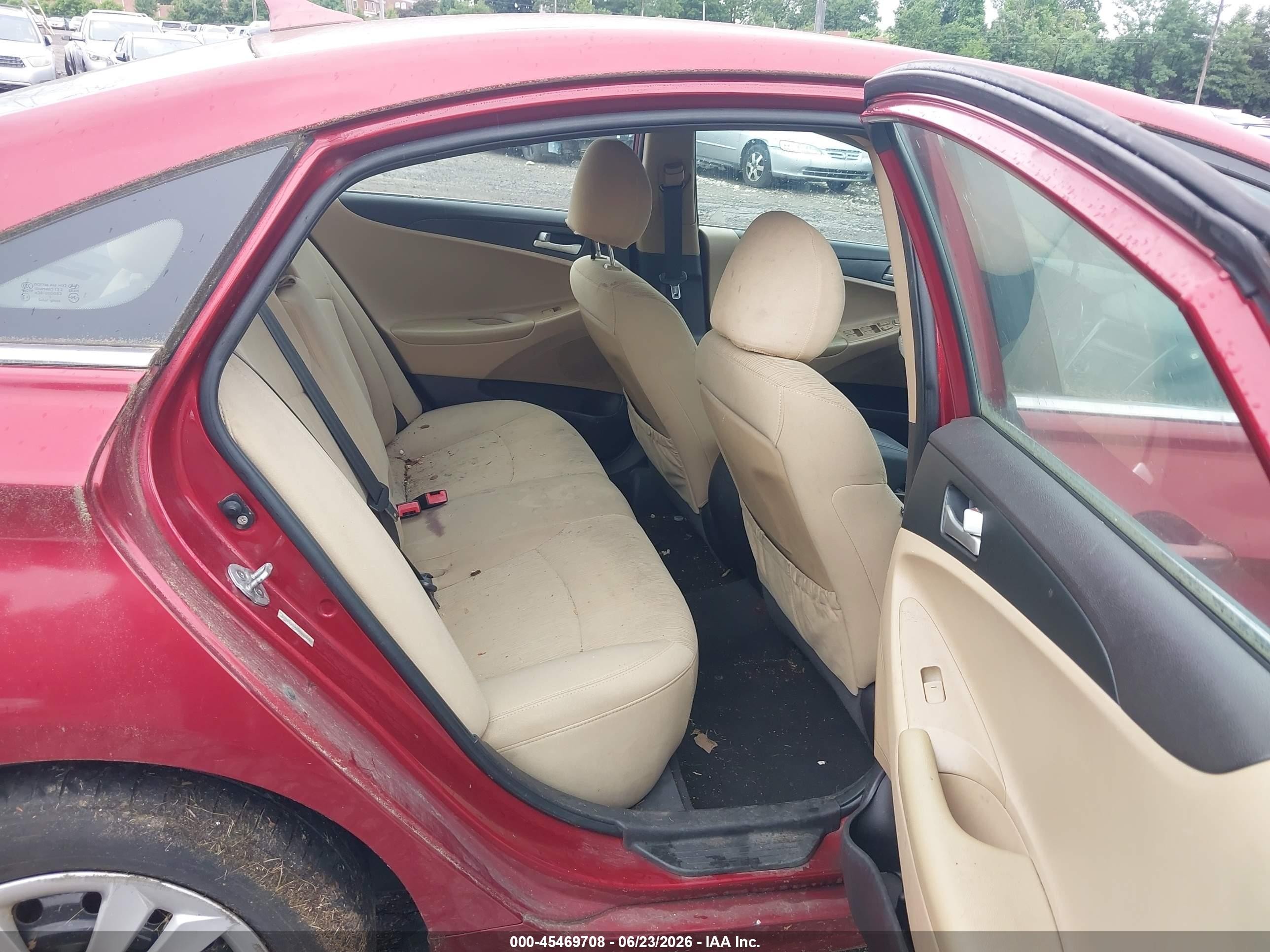 2011 Hyundai Sonata Gls Red vin: 5NPEB4AC3BH059307