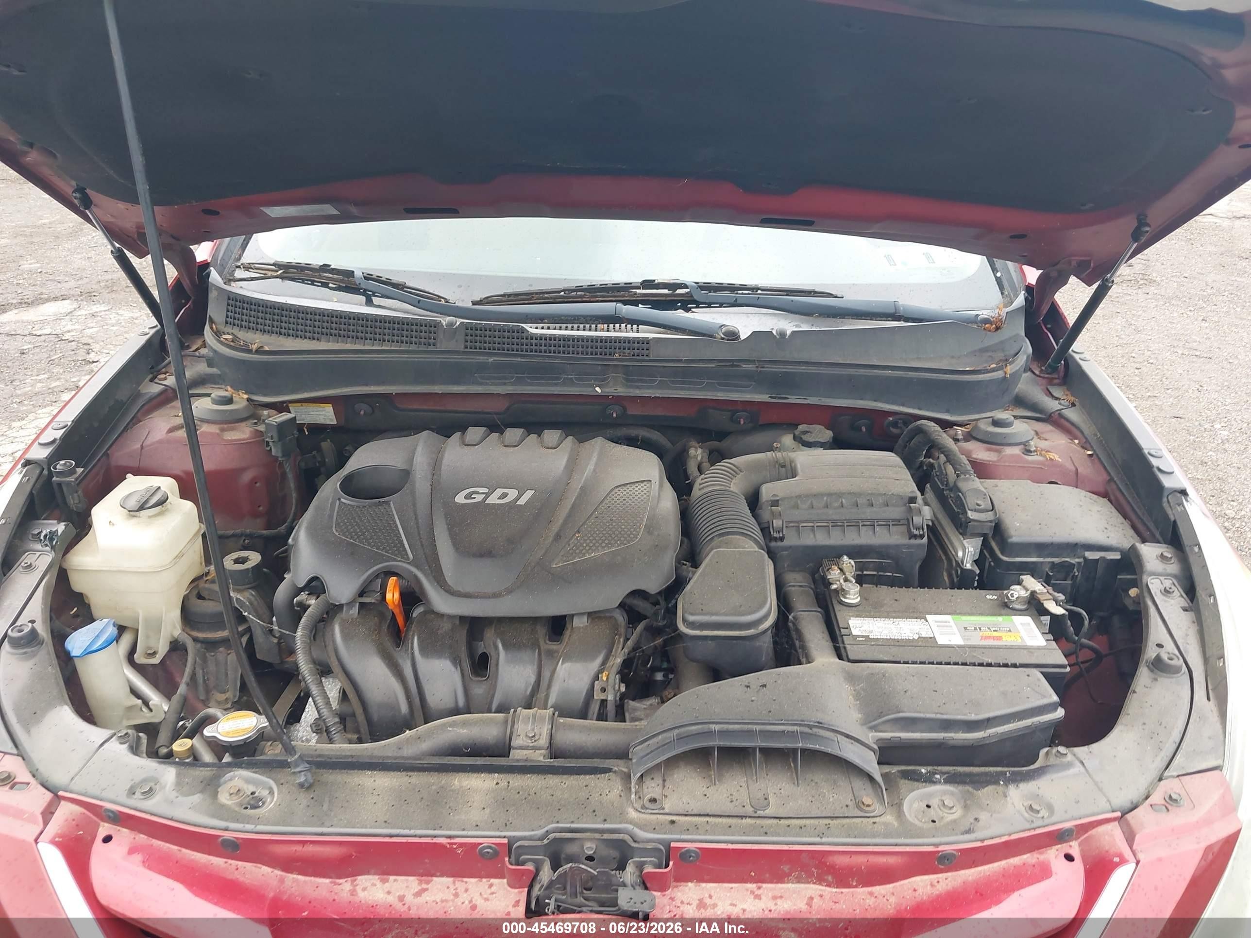 2011 Hyundai Sonata Gls Red vin: 5NPEB4AC3BH059307