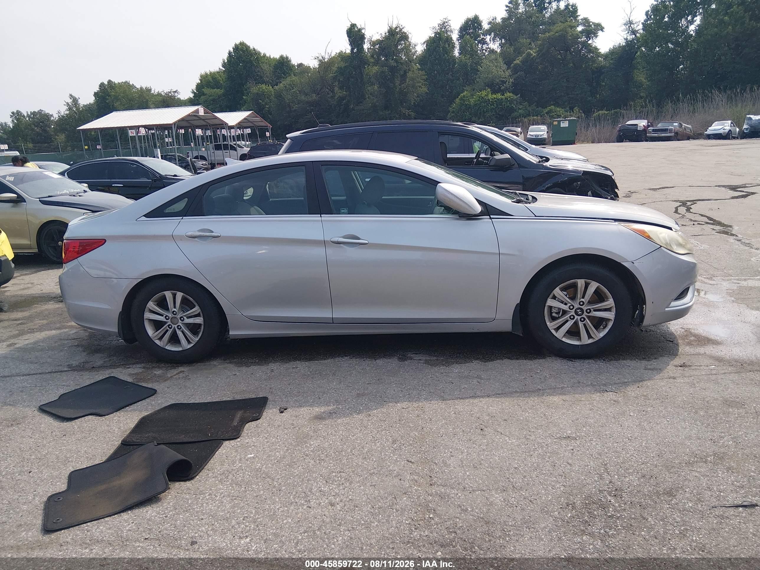 2011 Hyundai Sonata Gls Silver vin: 5NPEB4AC3BH149251