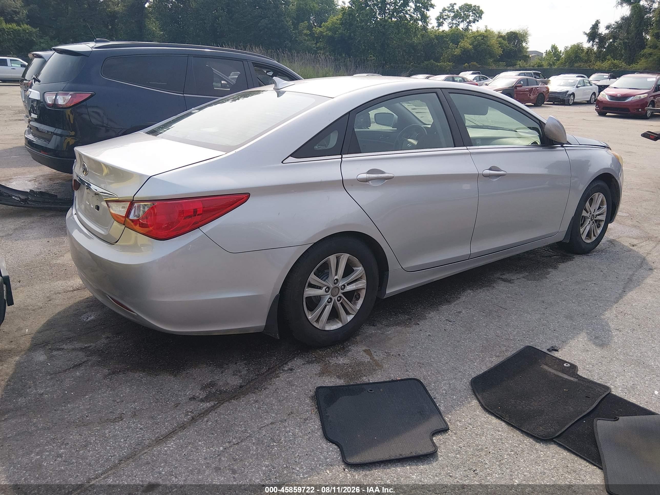 2011 Hyundai Sonata Gls Silver vin: 5NPEB4AC3BH149251